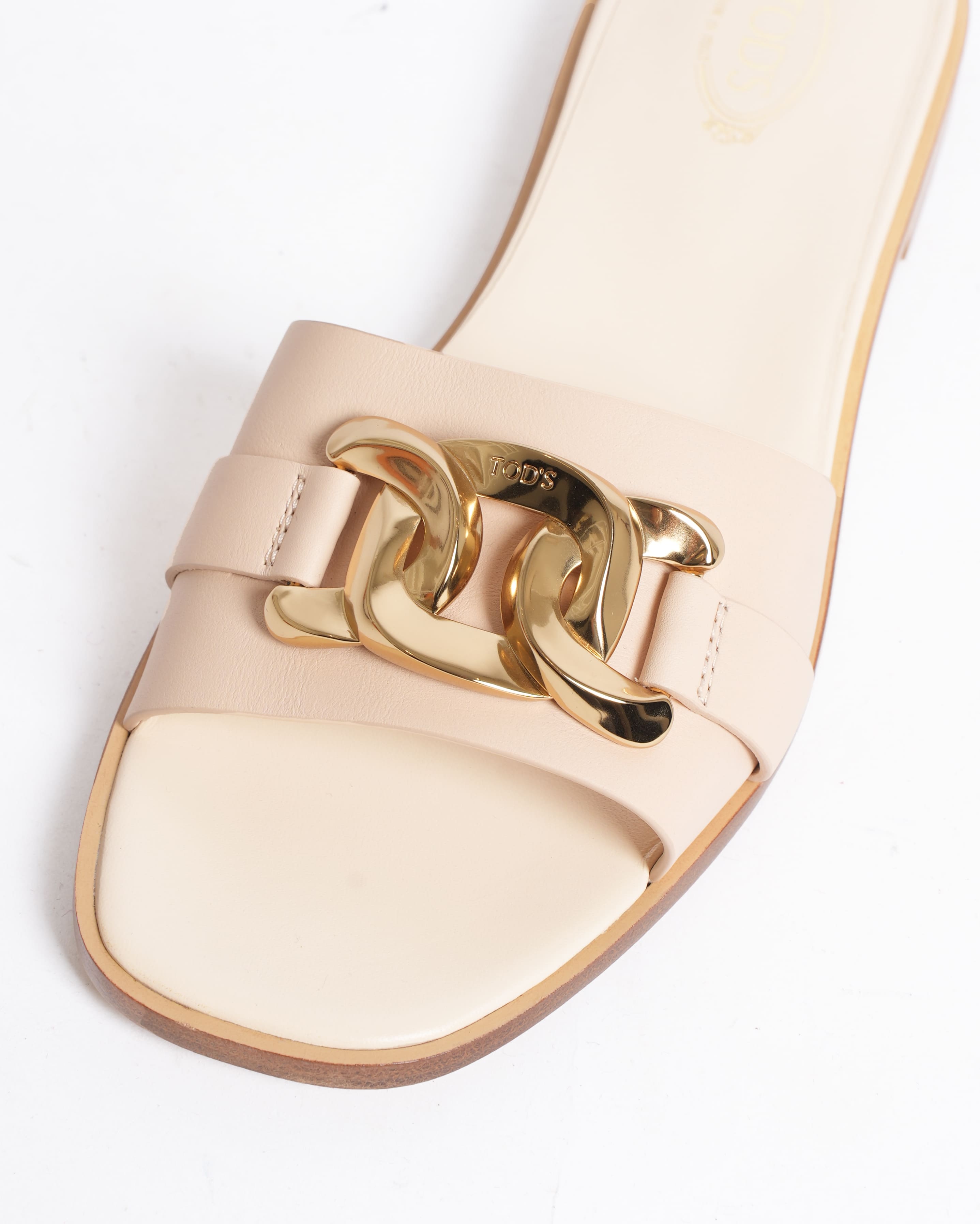 New Tod's Leather mules in off-white