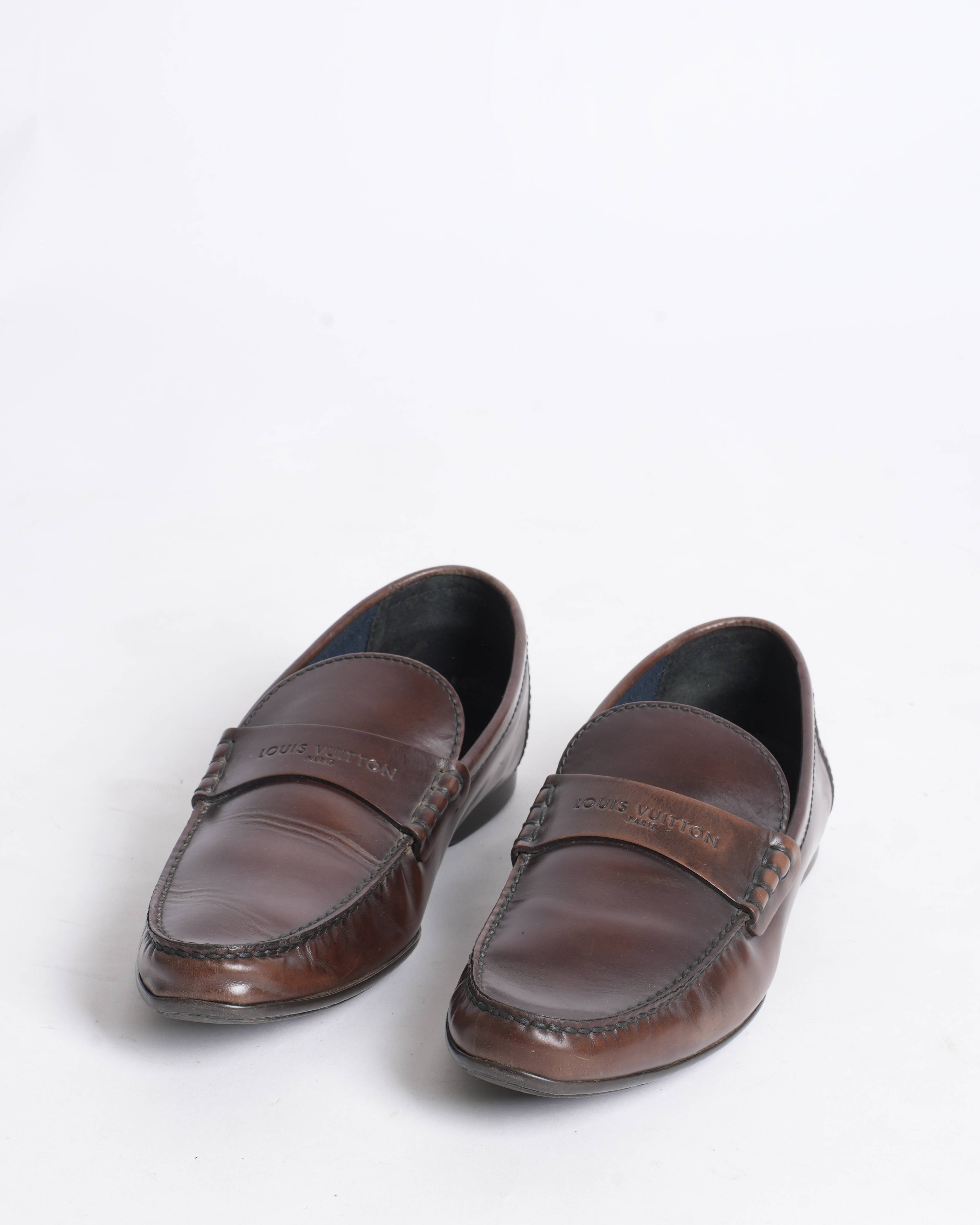 Louis Vuitton brown loafers