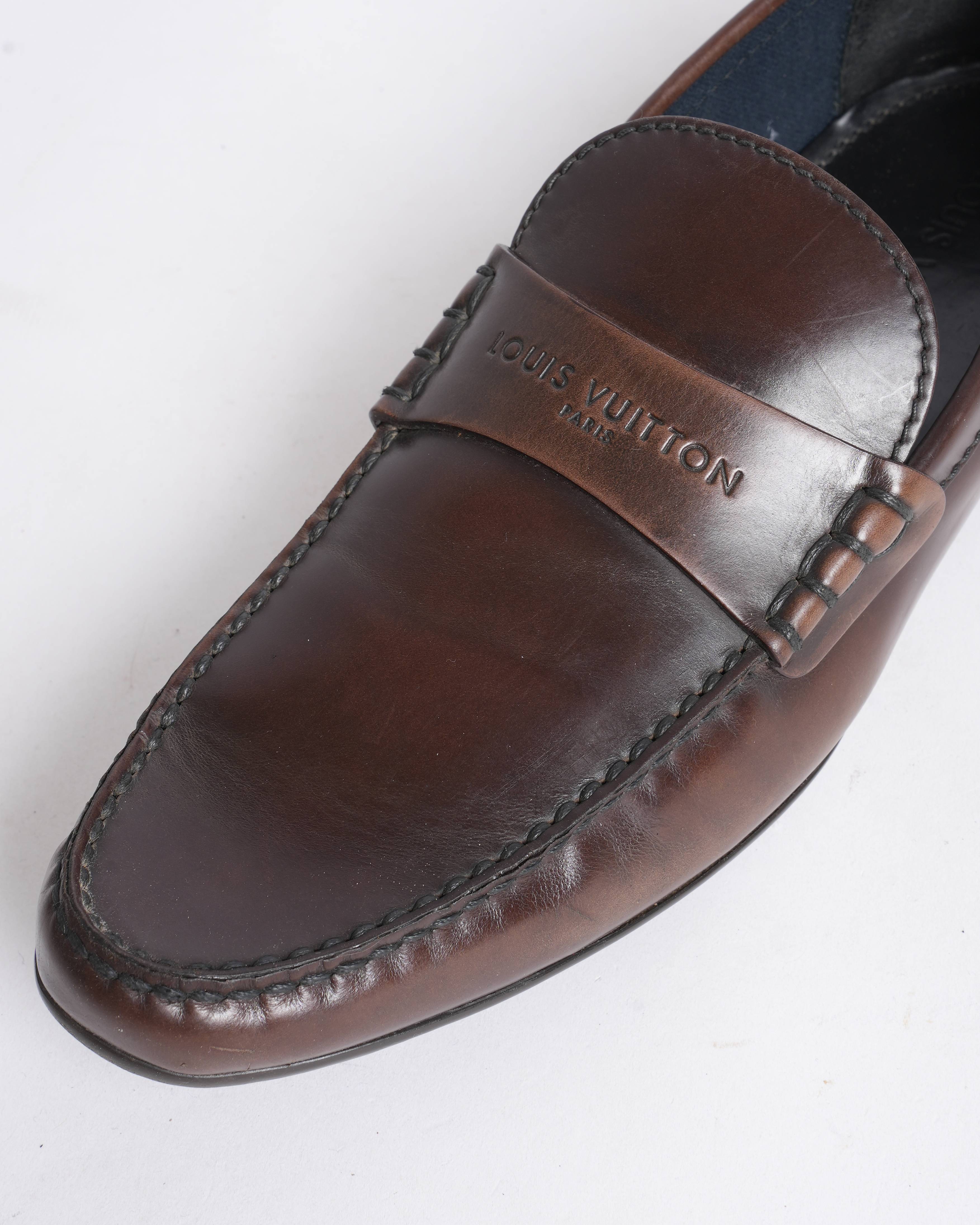 Louis Vuitton brown loafers