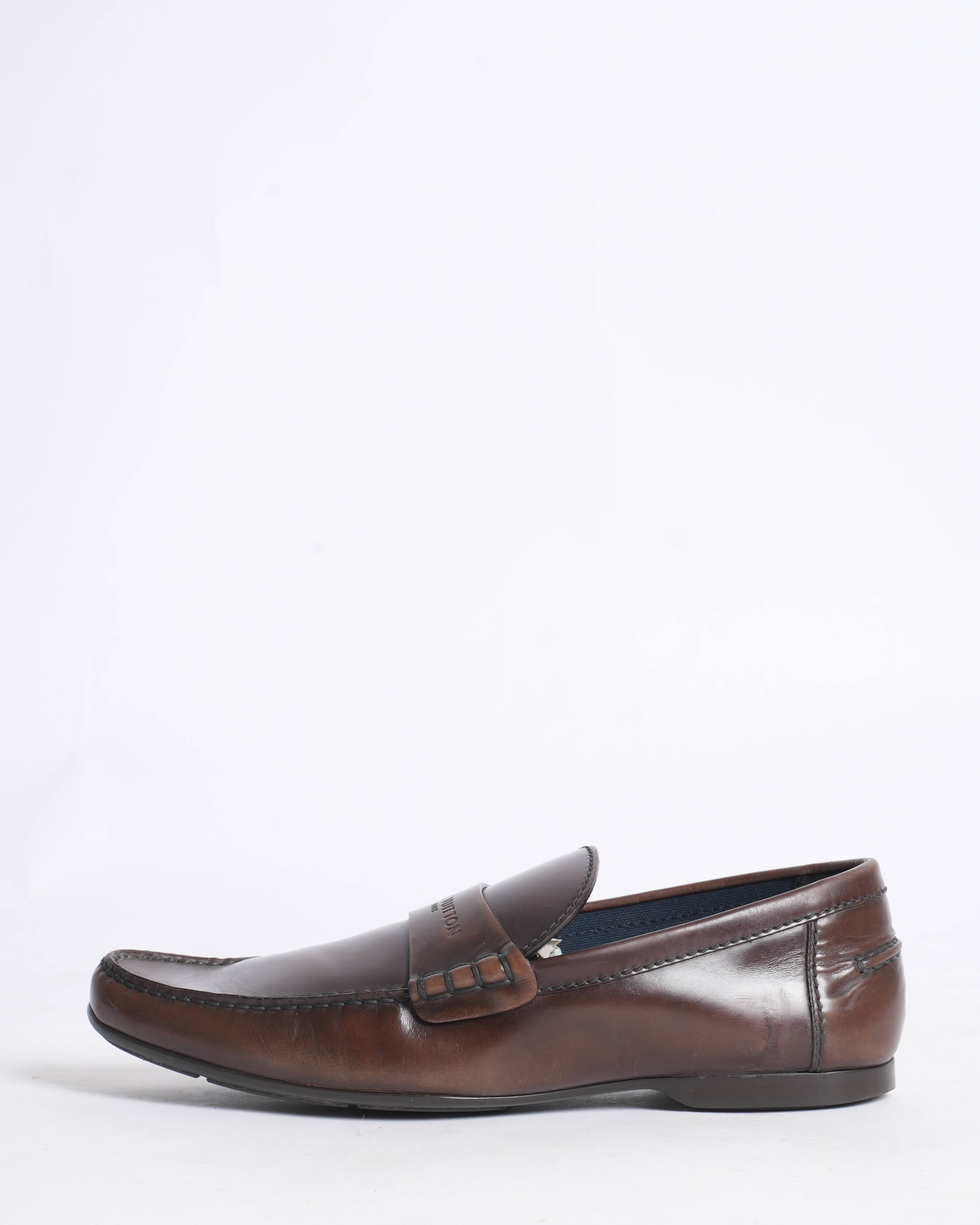 Louis Vuitton brown loafers