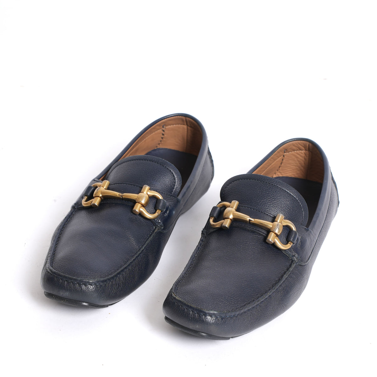Salvatore Ferragamo Navy Parigi New Driver Loafers Ferragamo Parigi New Driver Loafers, Black - Retail $795 | eBay main image 2