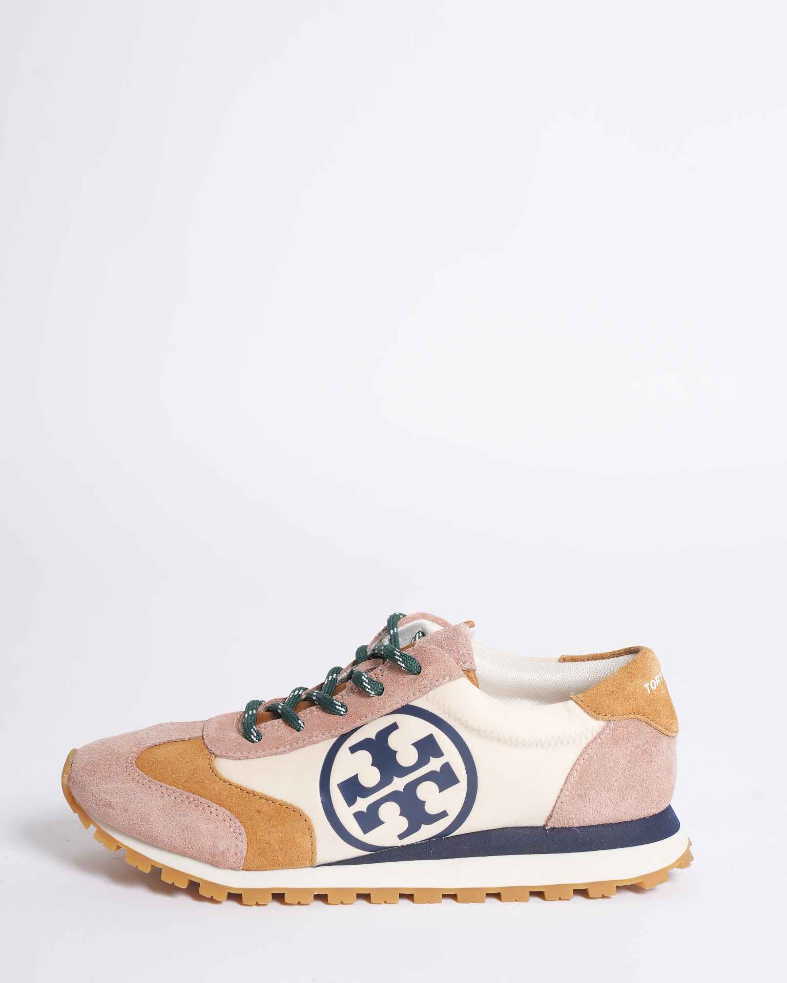 New Tory Burch Runner Logo Sneakers In Suede