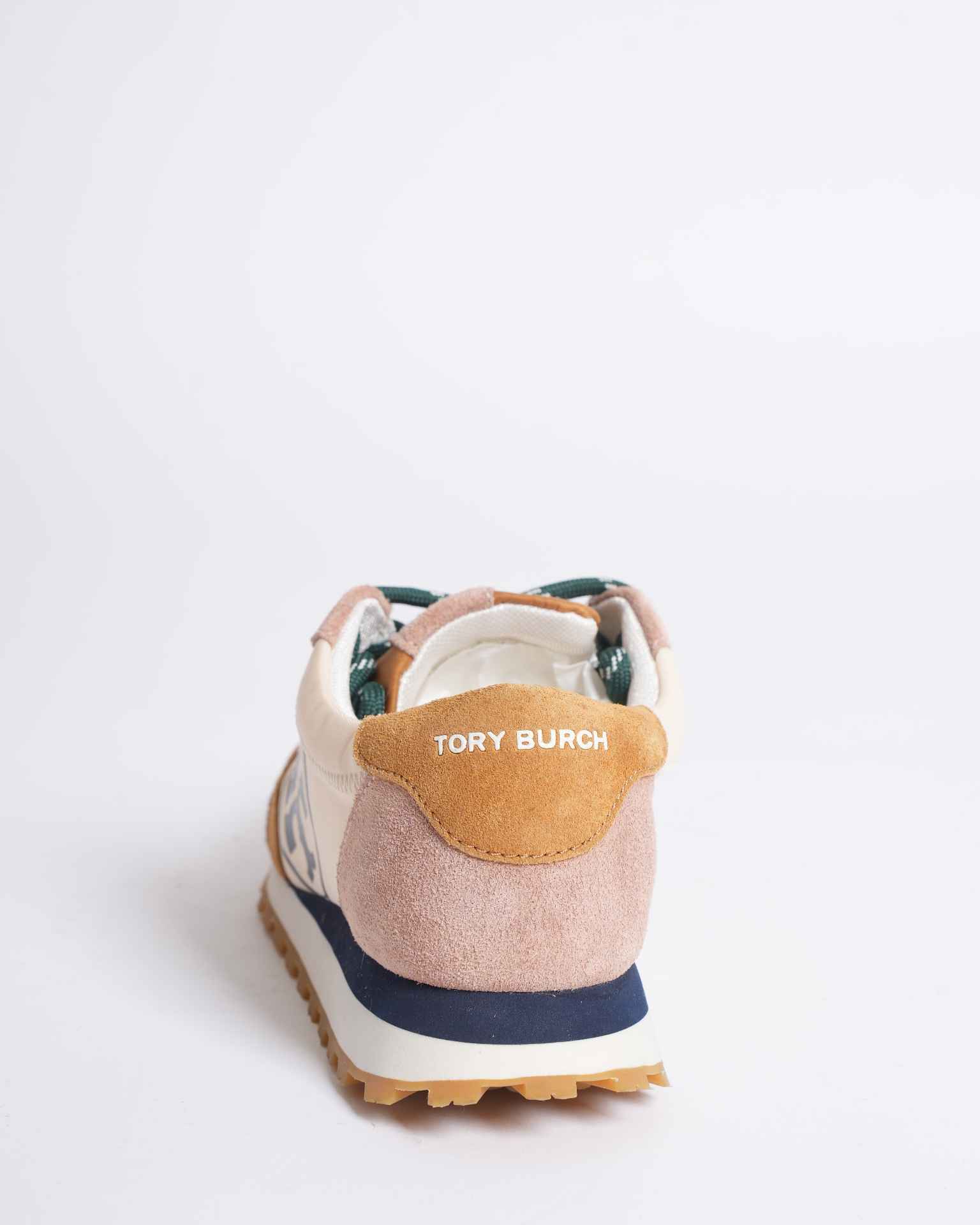 New Tory Burch Runner Logo Sneakers In Suede