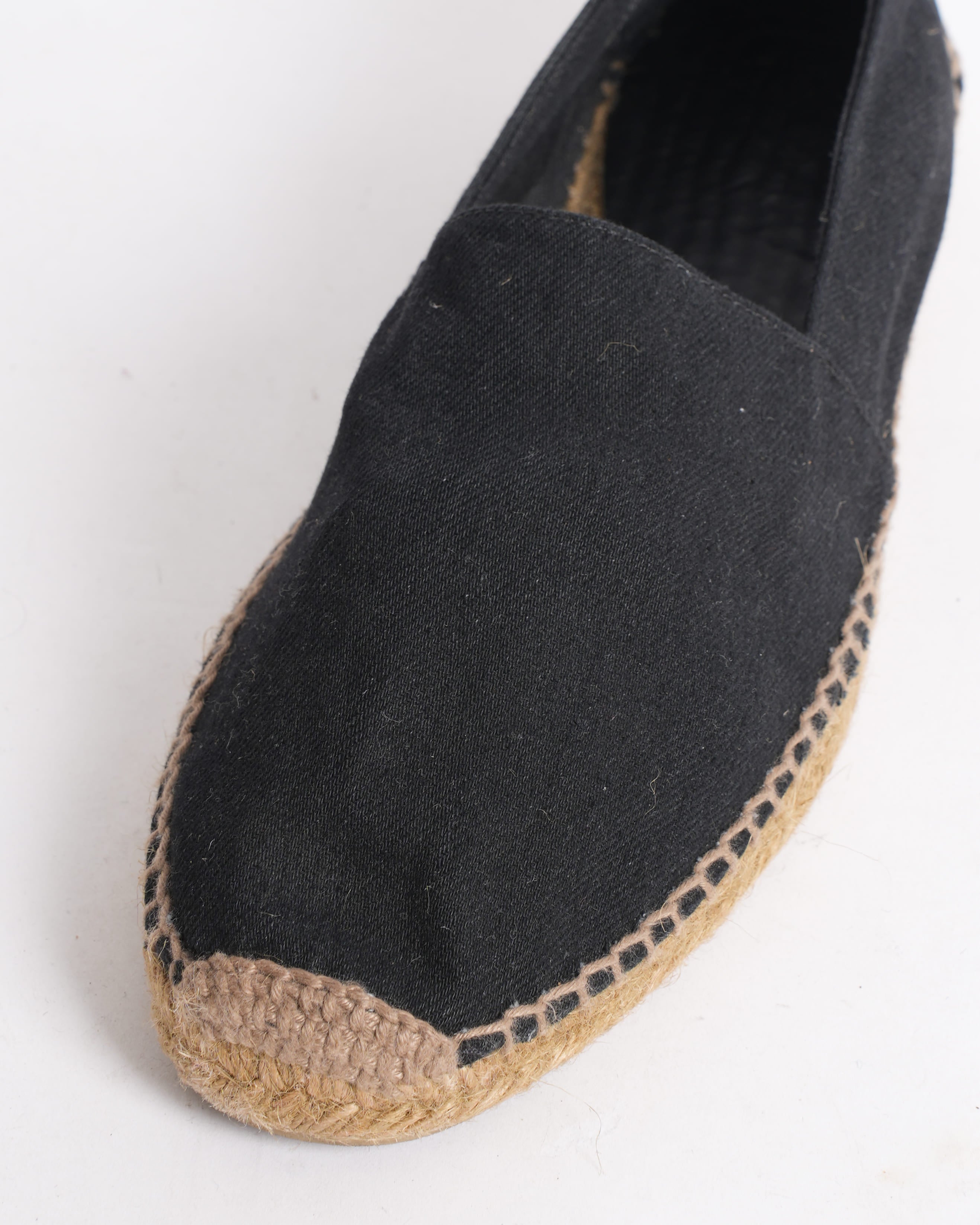 New Saint Laurent Men's Espadrilles In Black