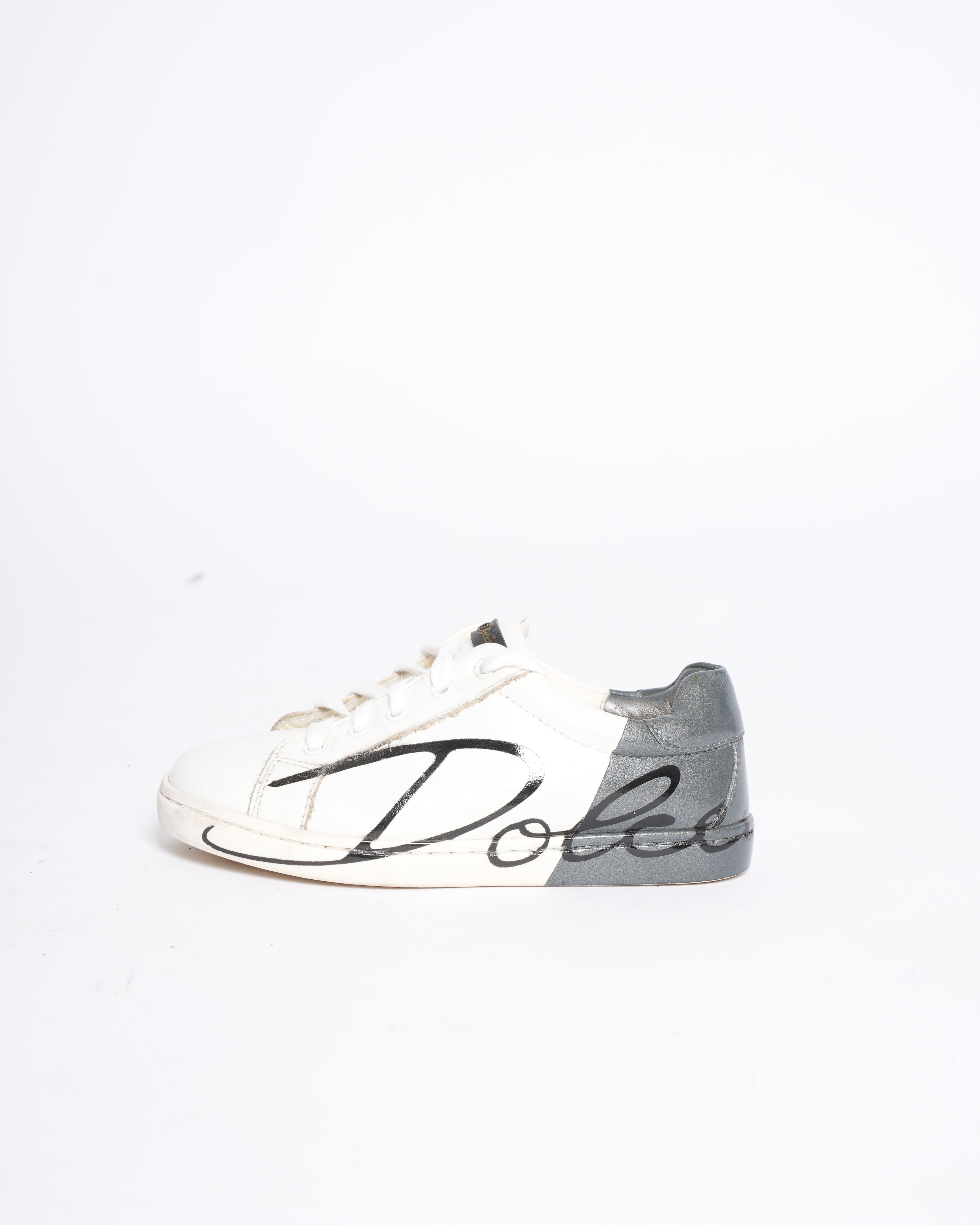 Dolce & Gabbana Boys' Sneakers in Grey and White