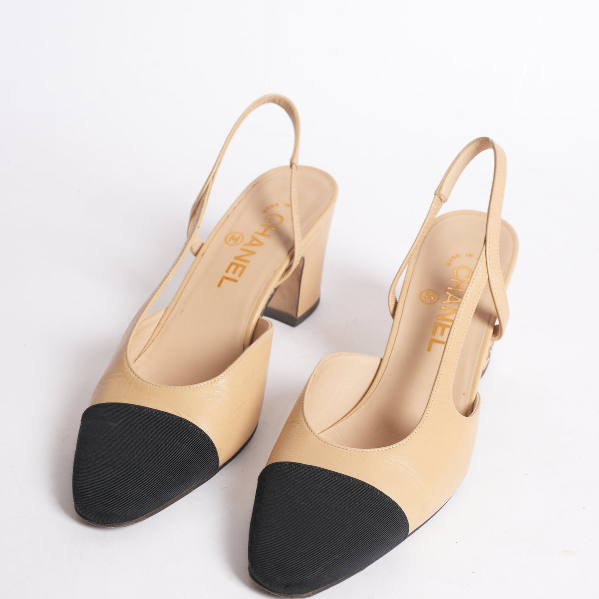 Escarpins Chanel Slingback Chaussure Chanel Bicolor Leather