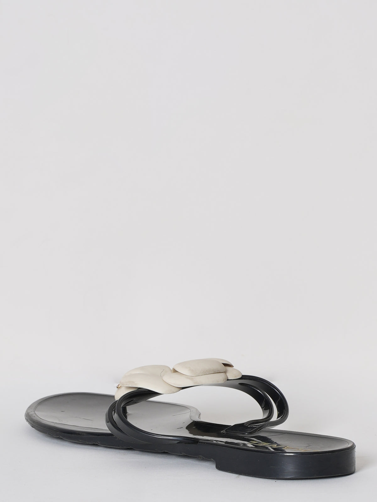 Chanel Camellia Thong sandals
