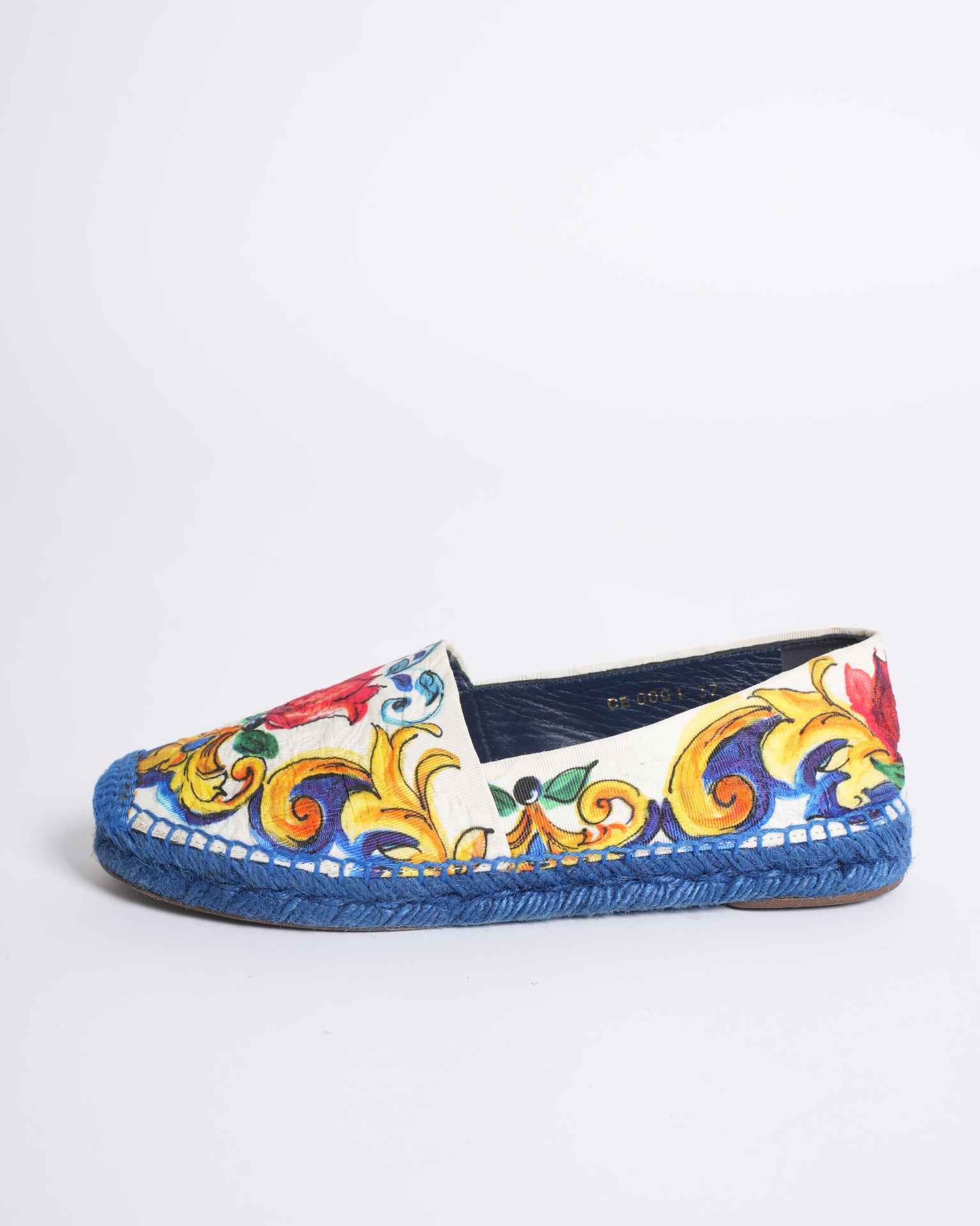 Dolce & Gabbana Multicolor Floral Print Espadrilles