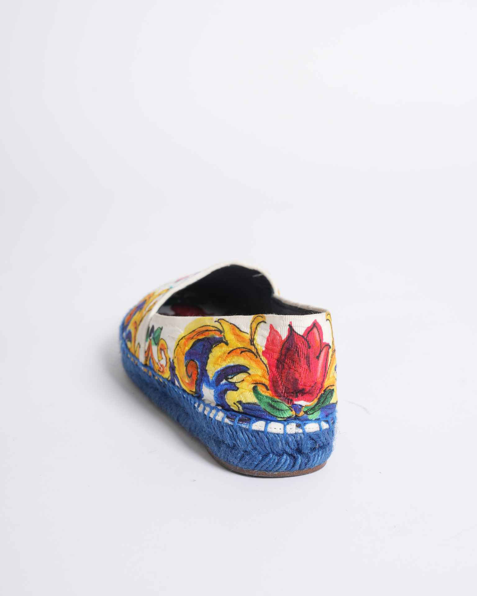 Dolce & Gabbana Multicolor Floral Print Espadrilles