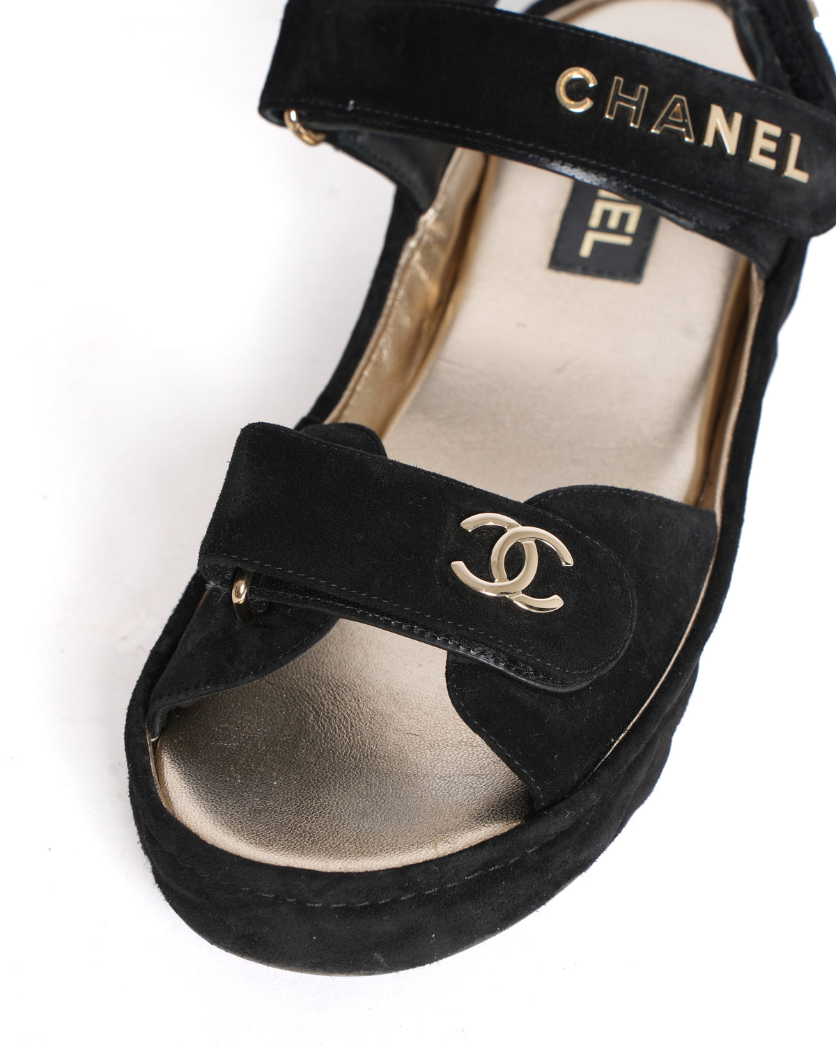Chanel Dad Sandals In Black