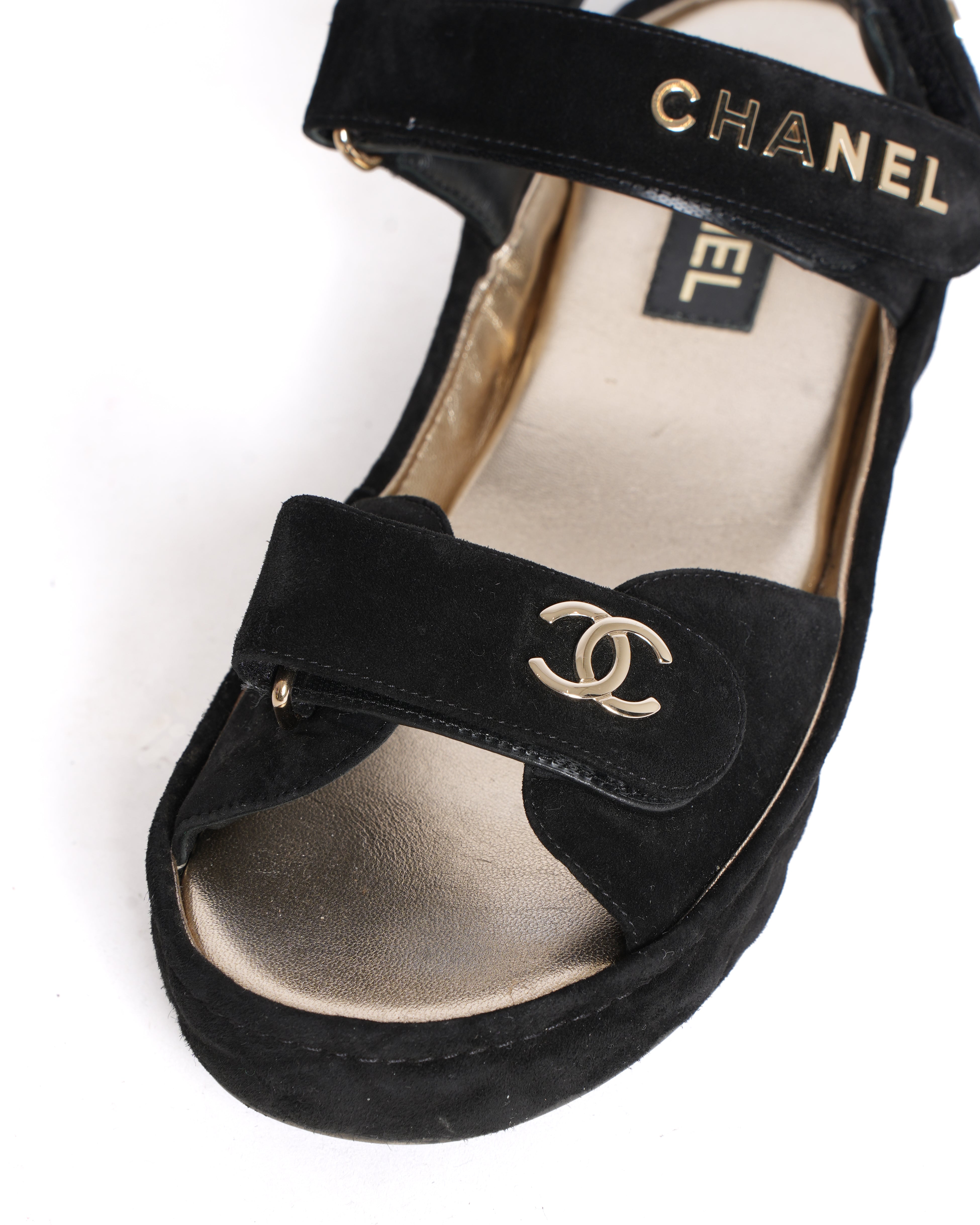Chanel Dad Sandals In Black