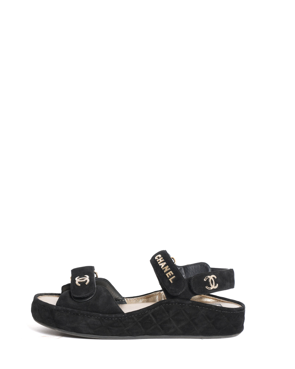 Chanel Dad Sandals In Black