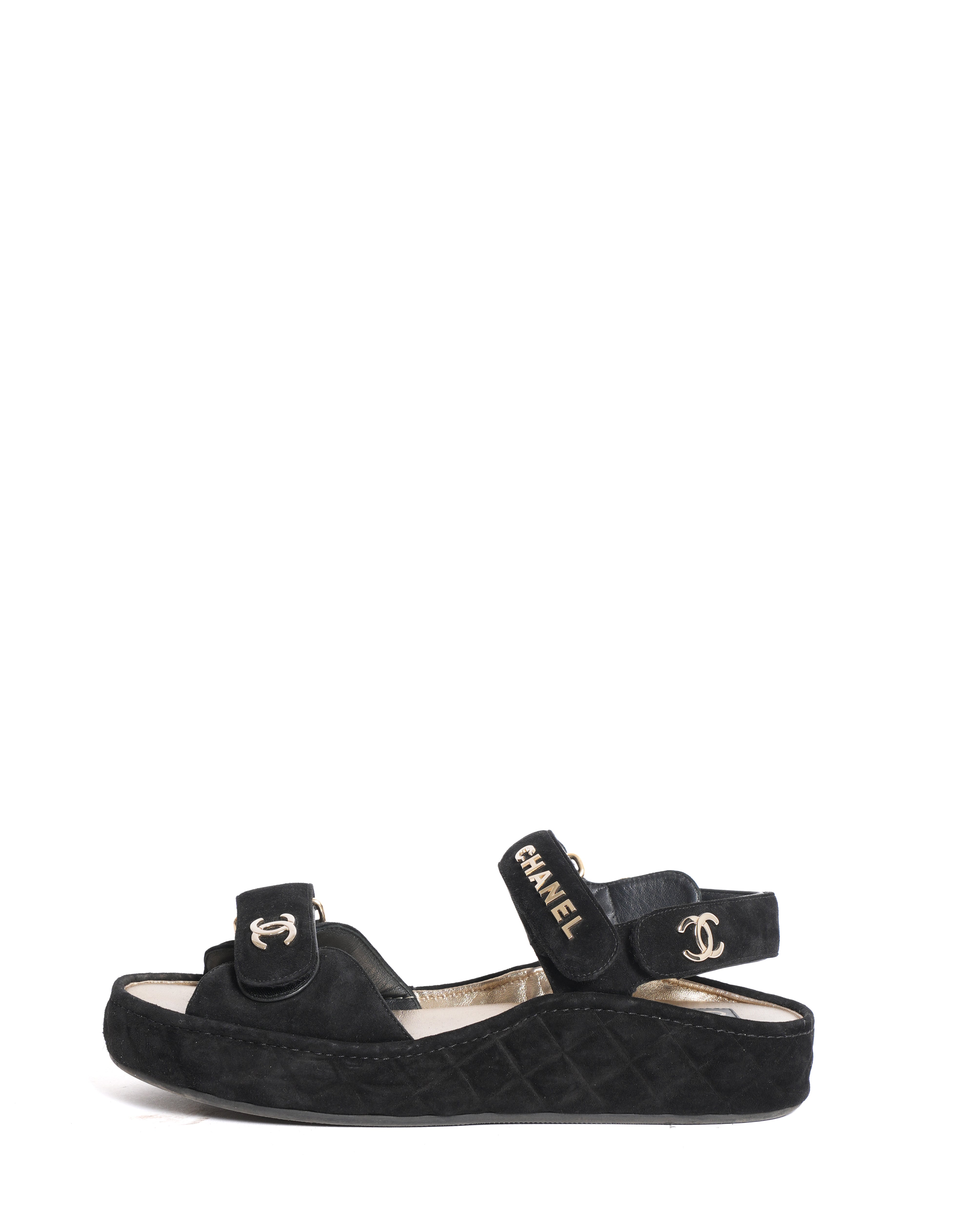 Chanel Dad Sandals In Black