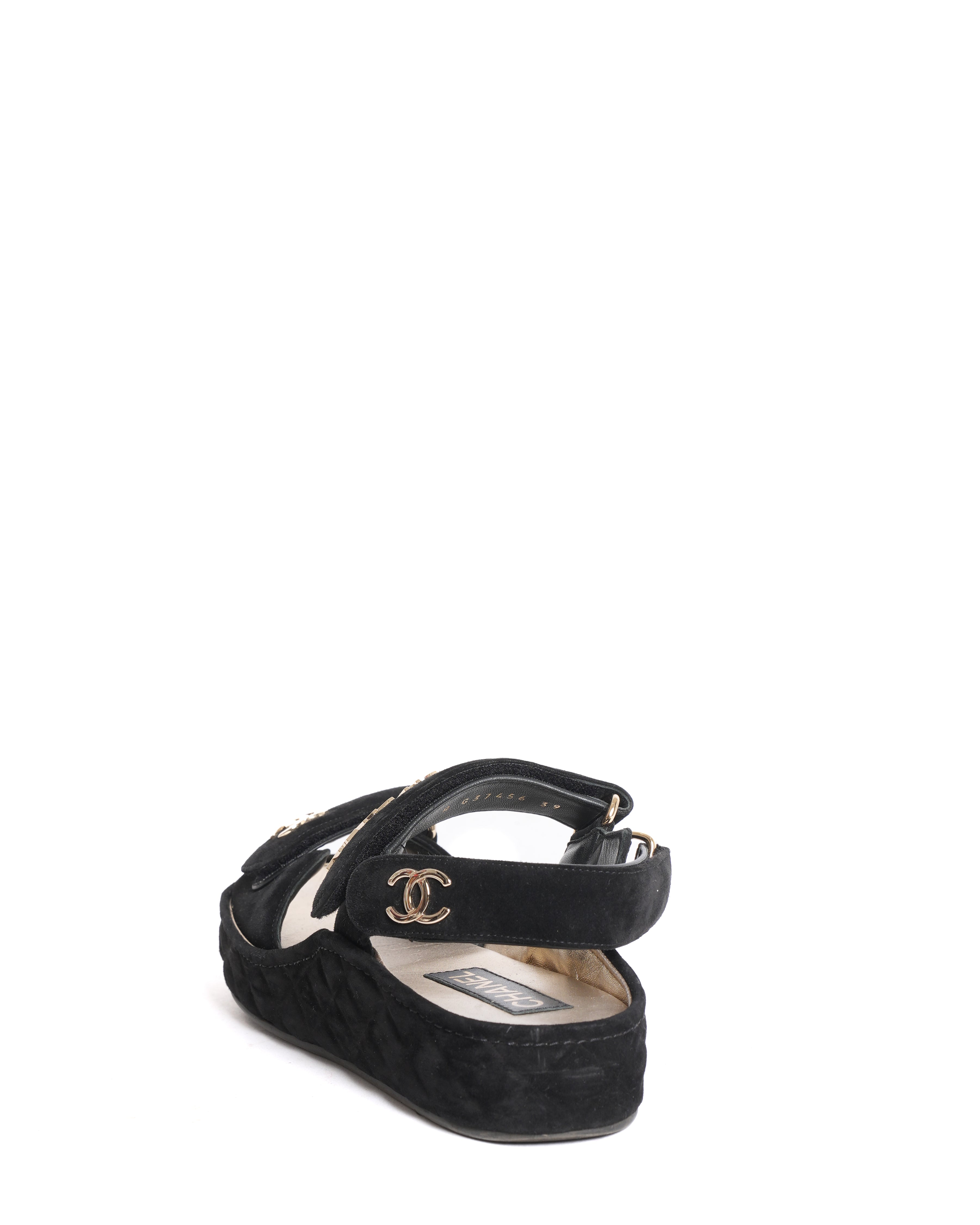 Chanel Dad Sandals In Black