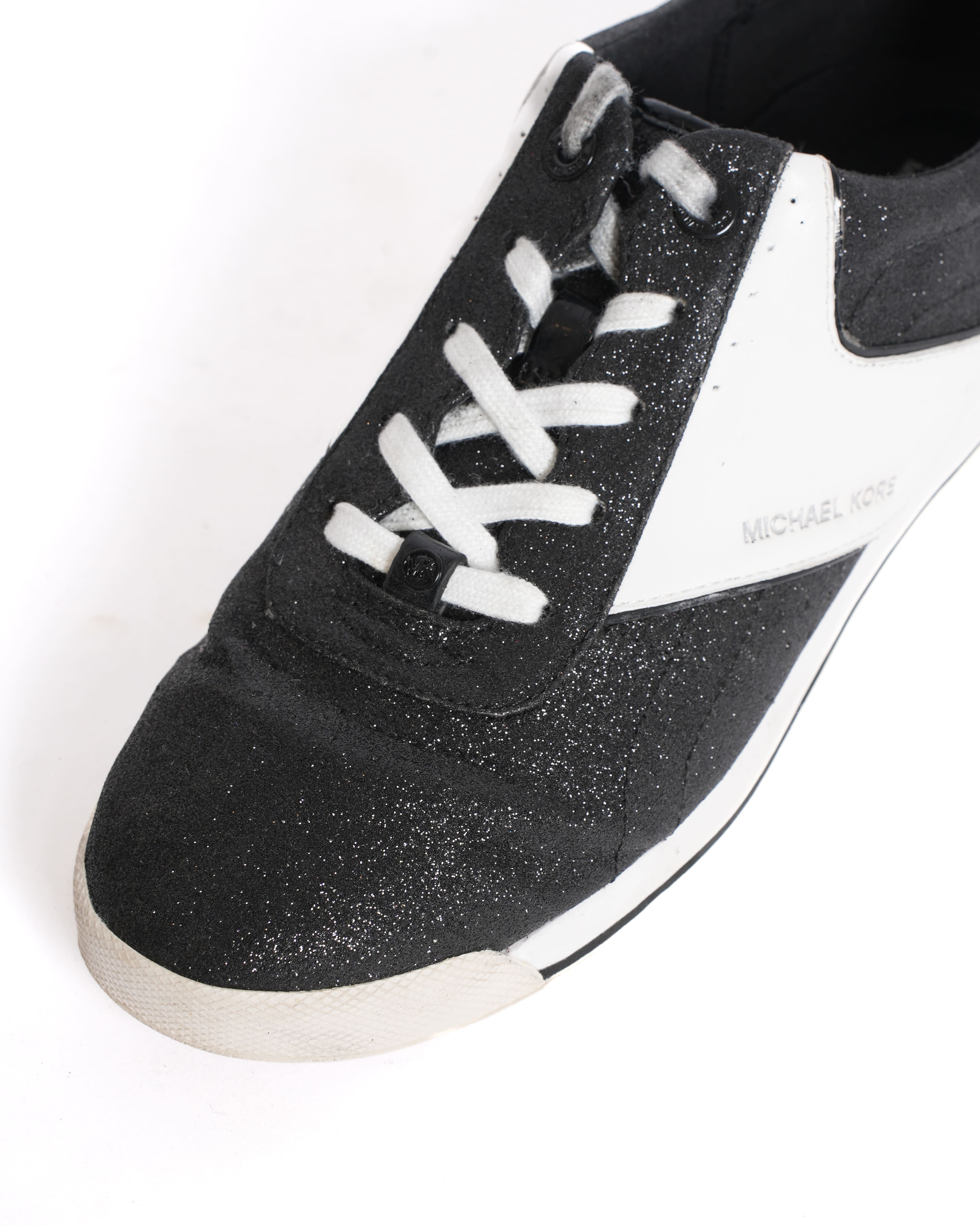 Michael Kors Women's Black Leather Trainers
