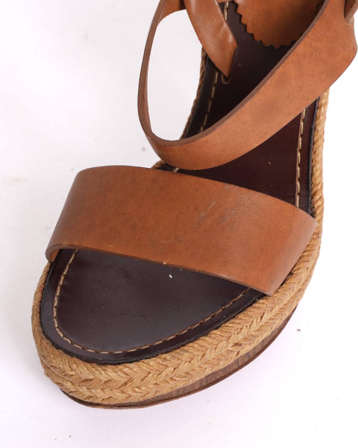 Christian Louboutin Strappy Sandals in Brown