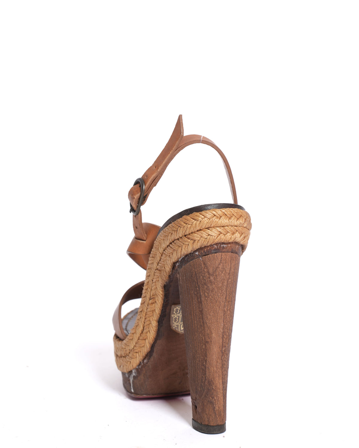 Christian Louboutin Strappy Sandals in Brown