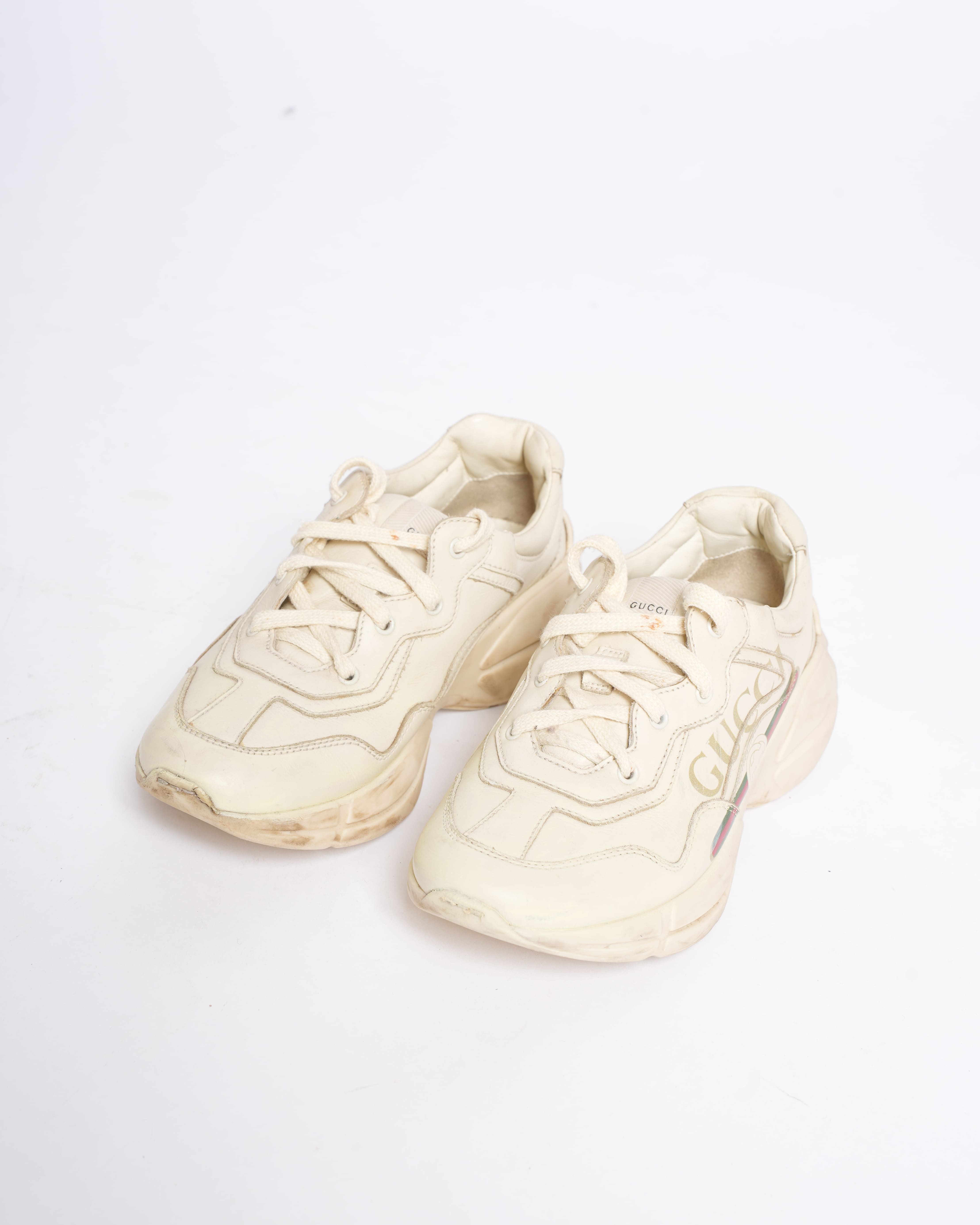 Gucci Boys Sneakers In White