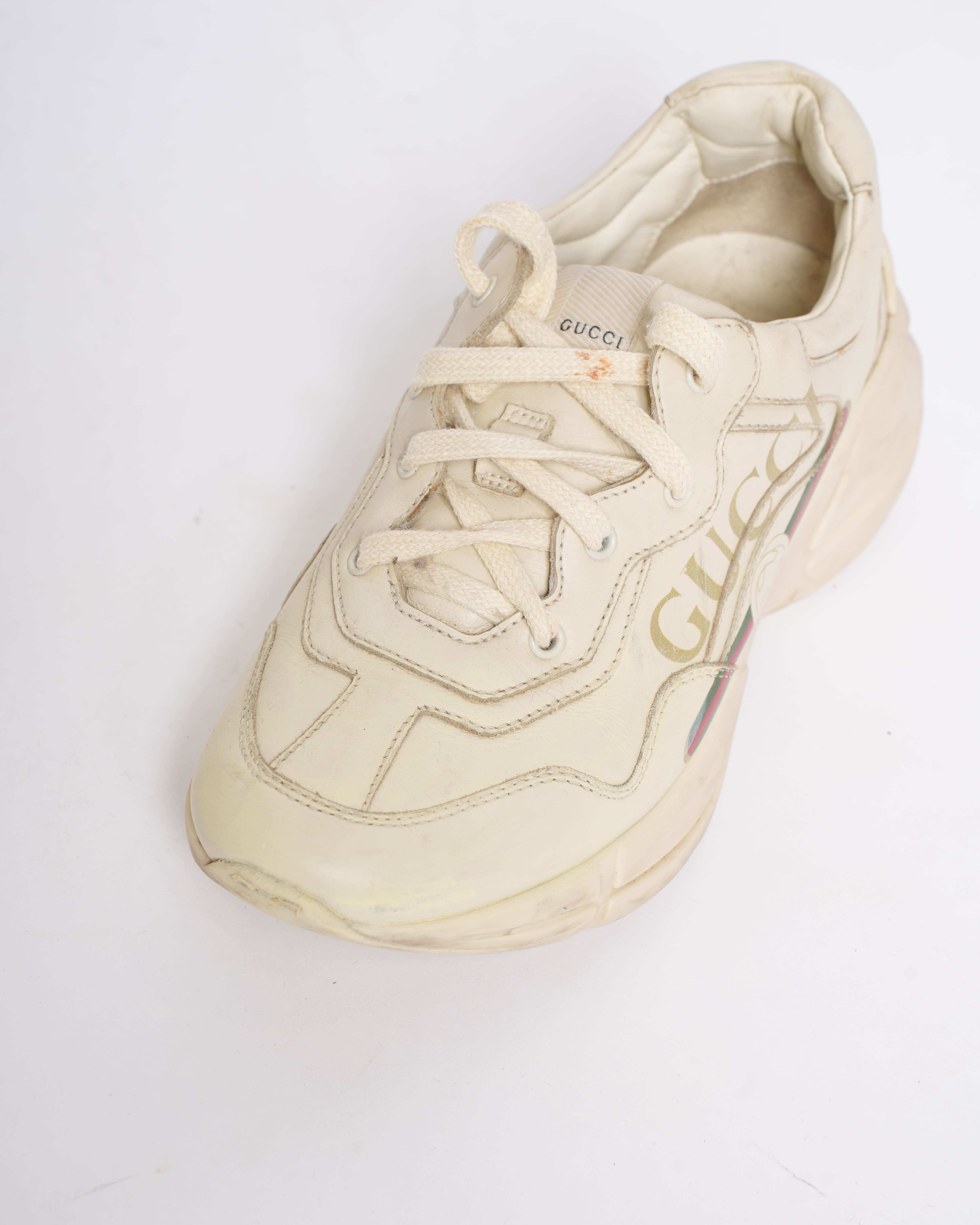 Gucci Boys Sneakers In White