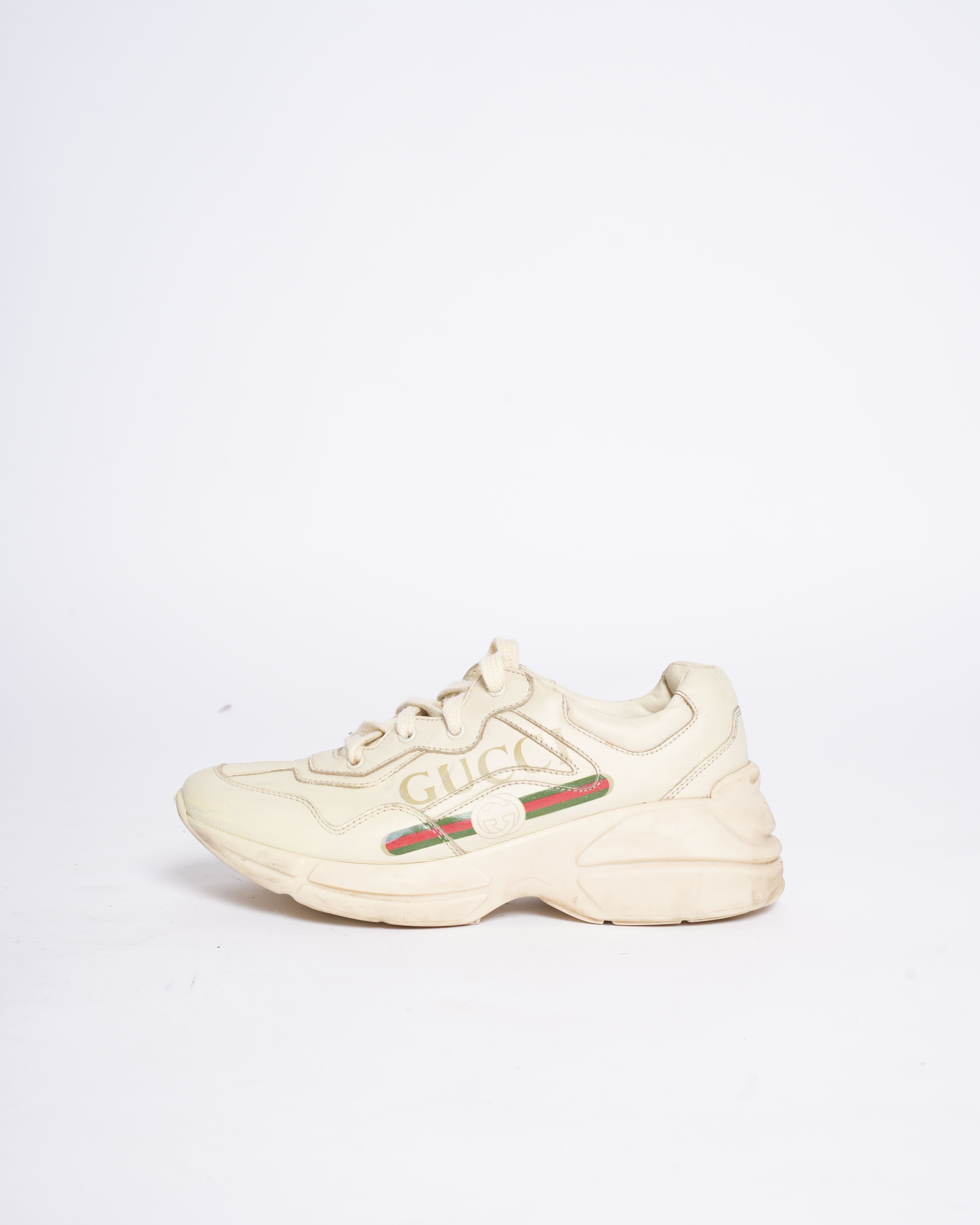 Gucci Boys Sneakers In White