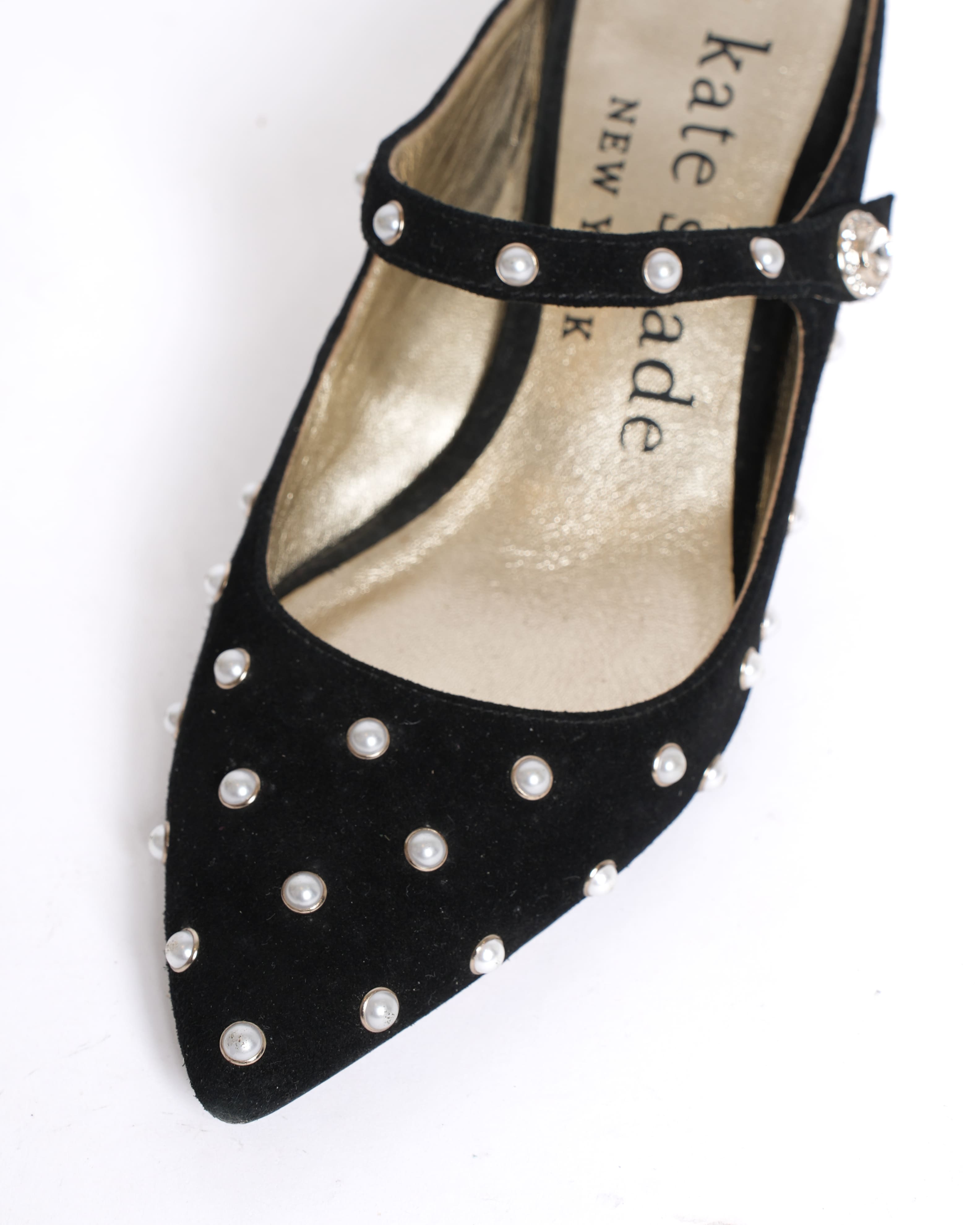 Kate Spade Pearl Kitten Heels