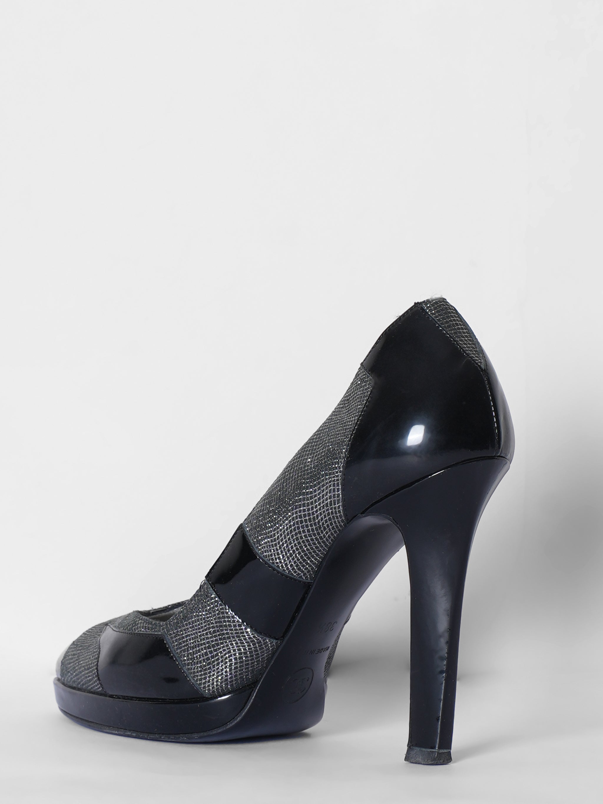 Black Glitter Elope Heels – Flock