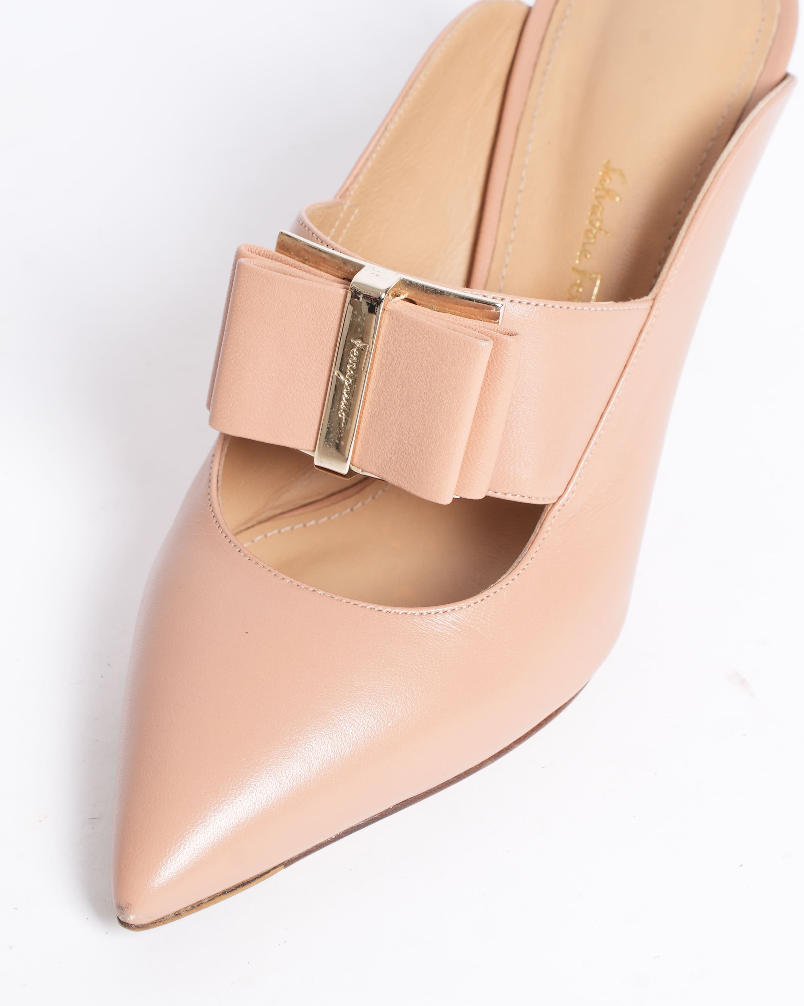 Salvatore Ferragamo Zelda Blush Mules