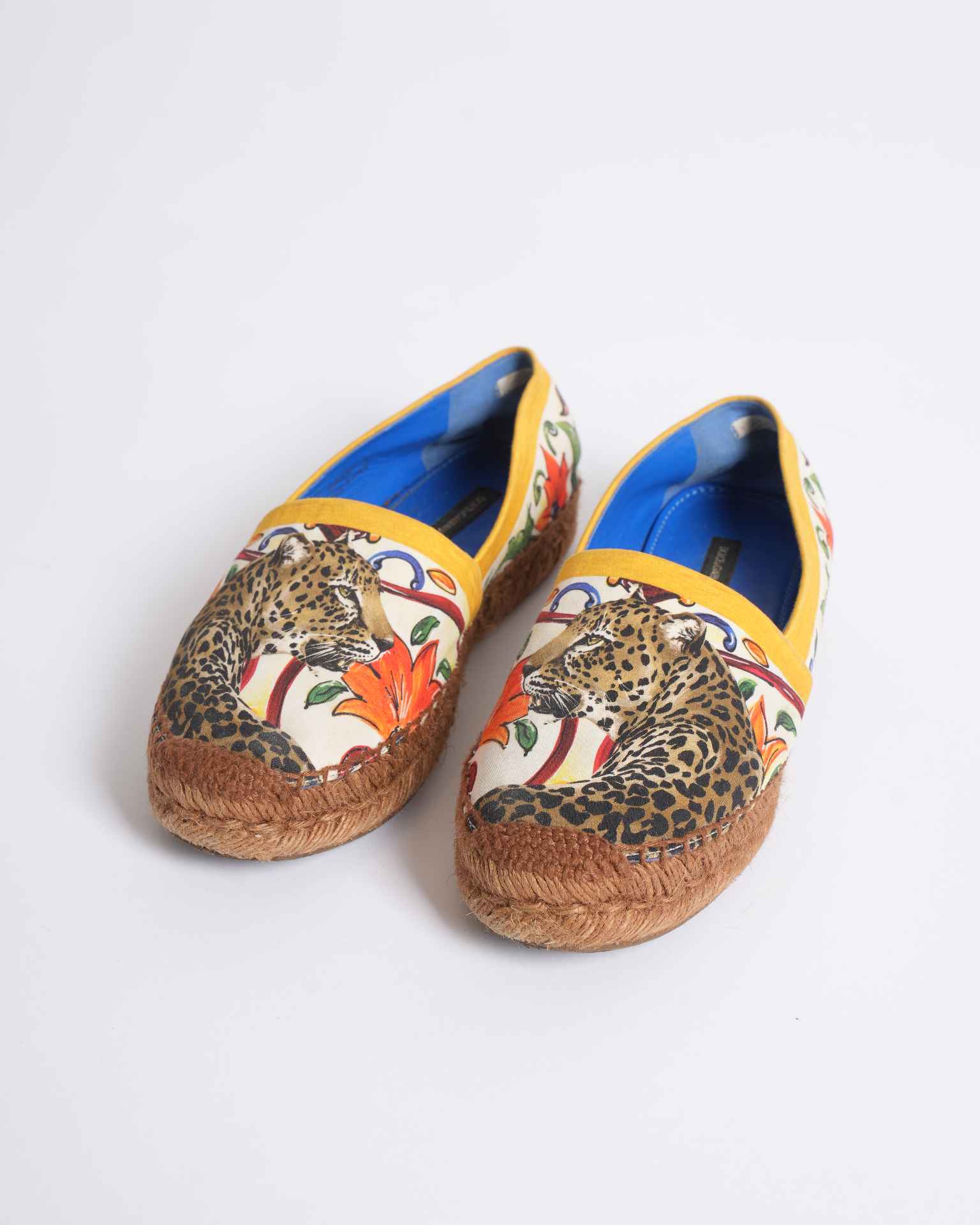 Dolce & Gabbana Leopard Floral Espadrilles