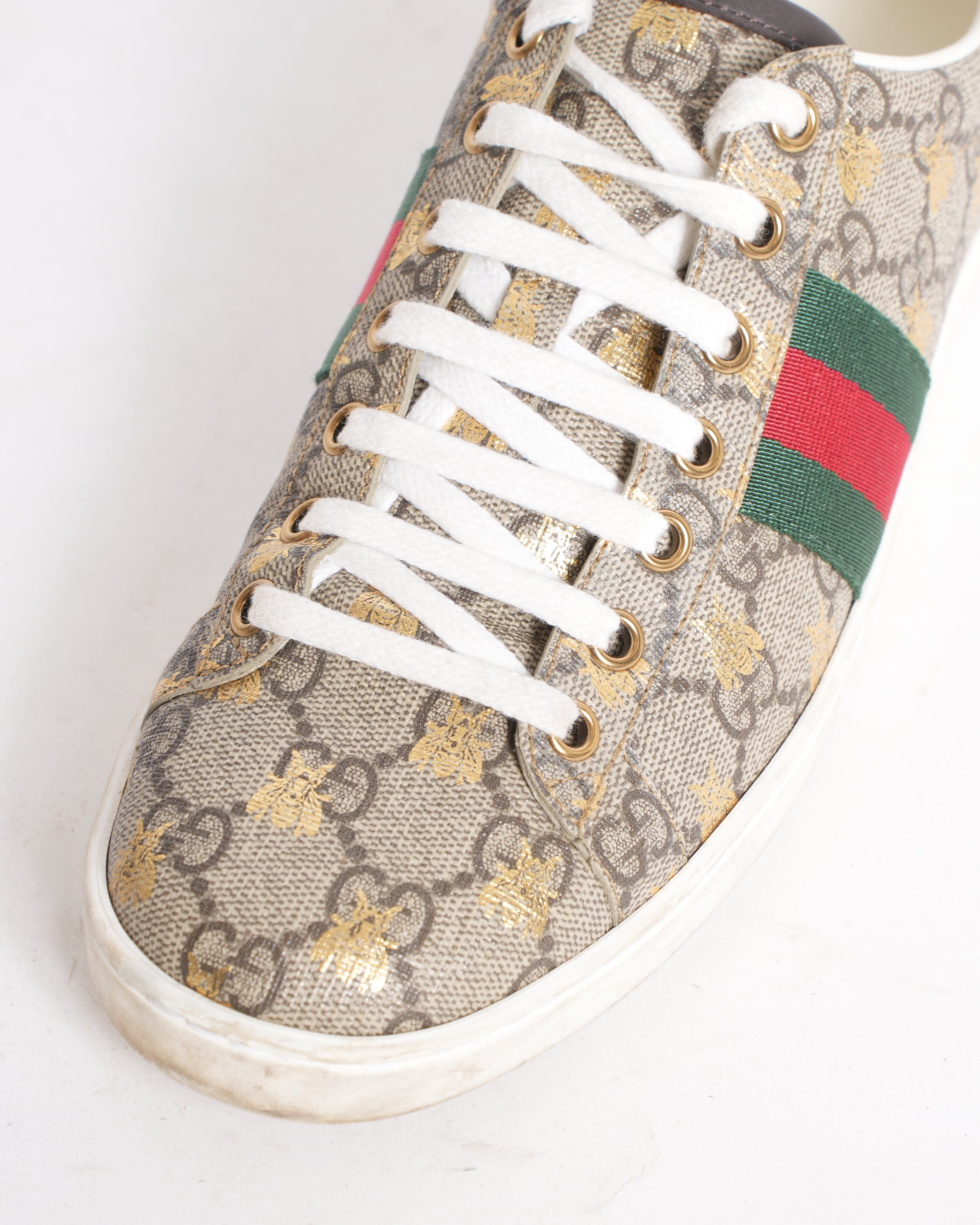 Gucci Ace GG Supreme lace up Shoes