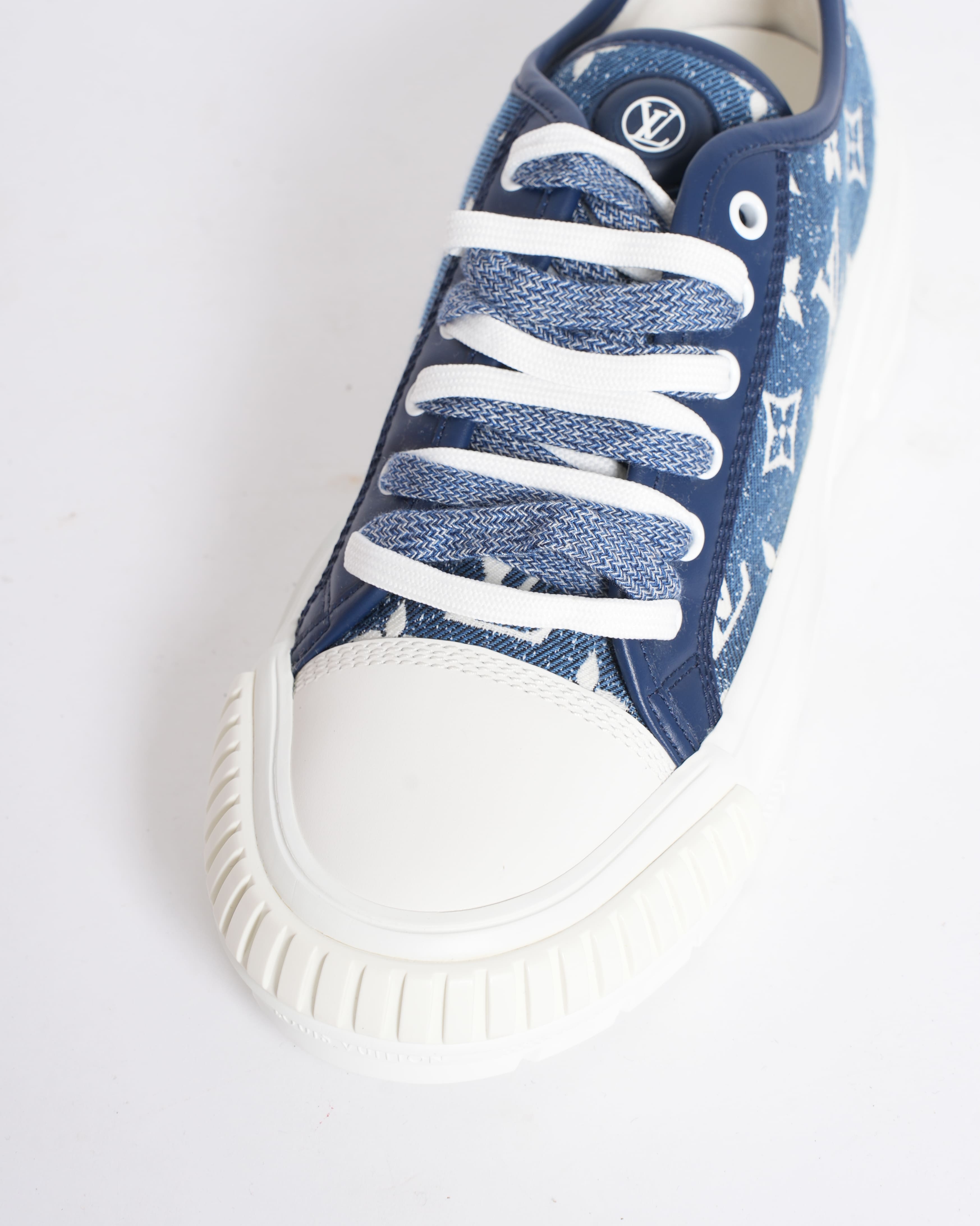 Louis Vuitton Bicolor Monogram Denim Squad Sneakers