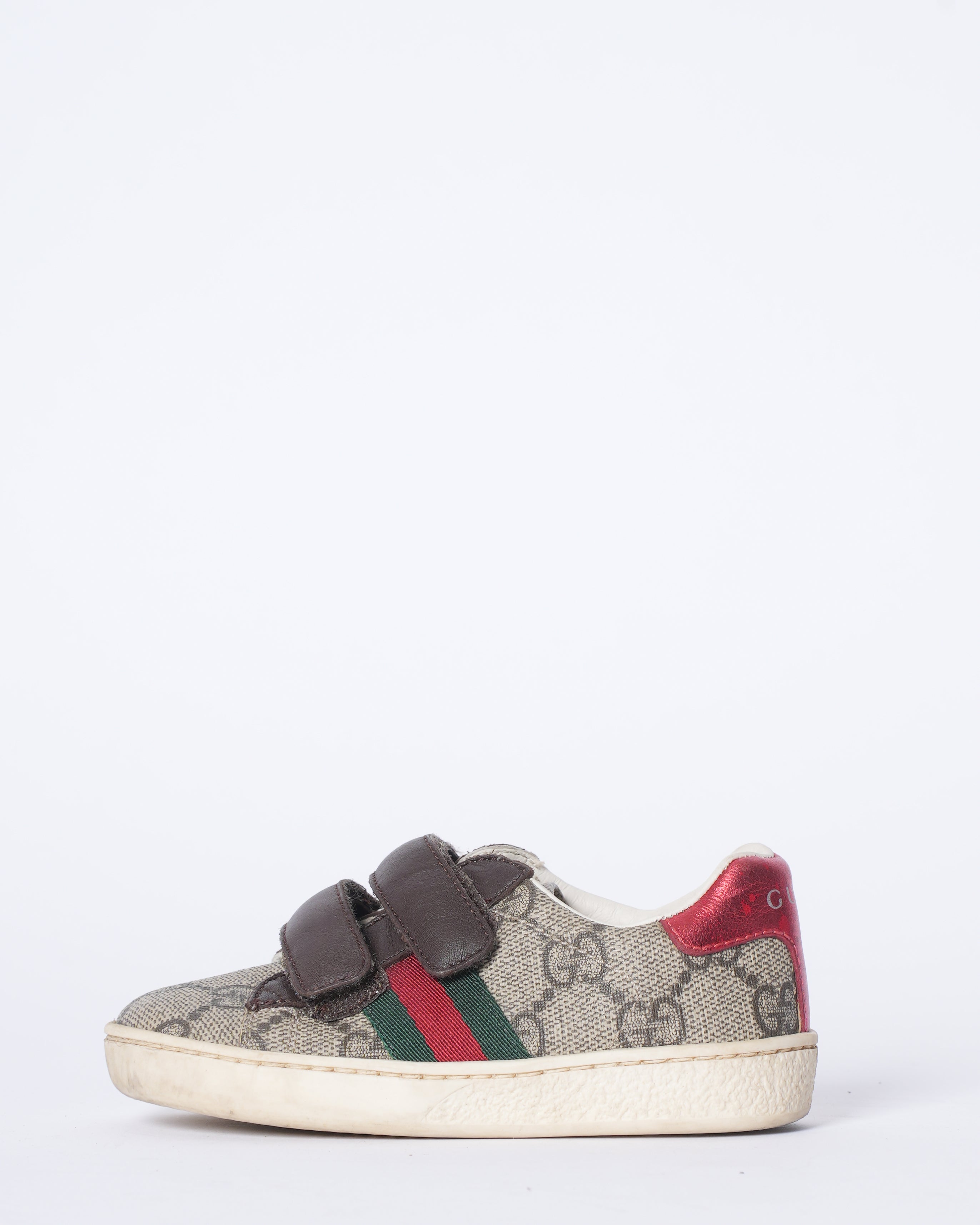 Gucci Ace Strap Sneaker Beige Ebony