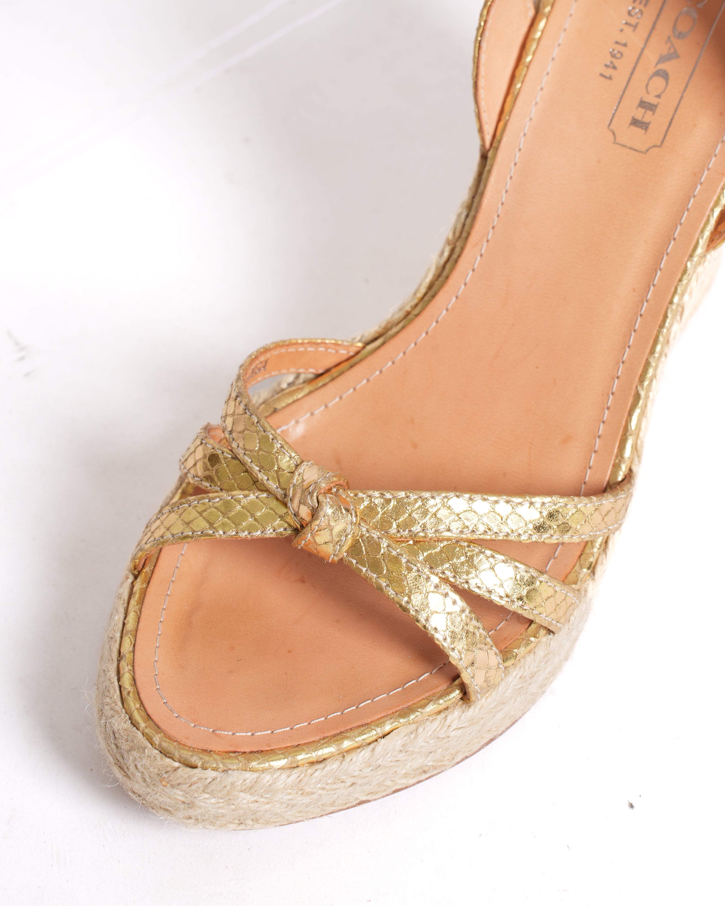 Coach Golden Heels