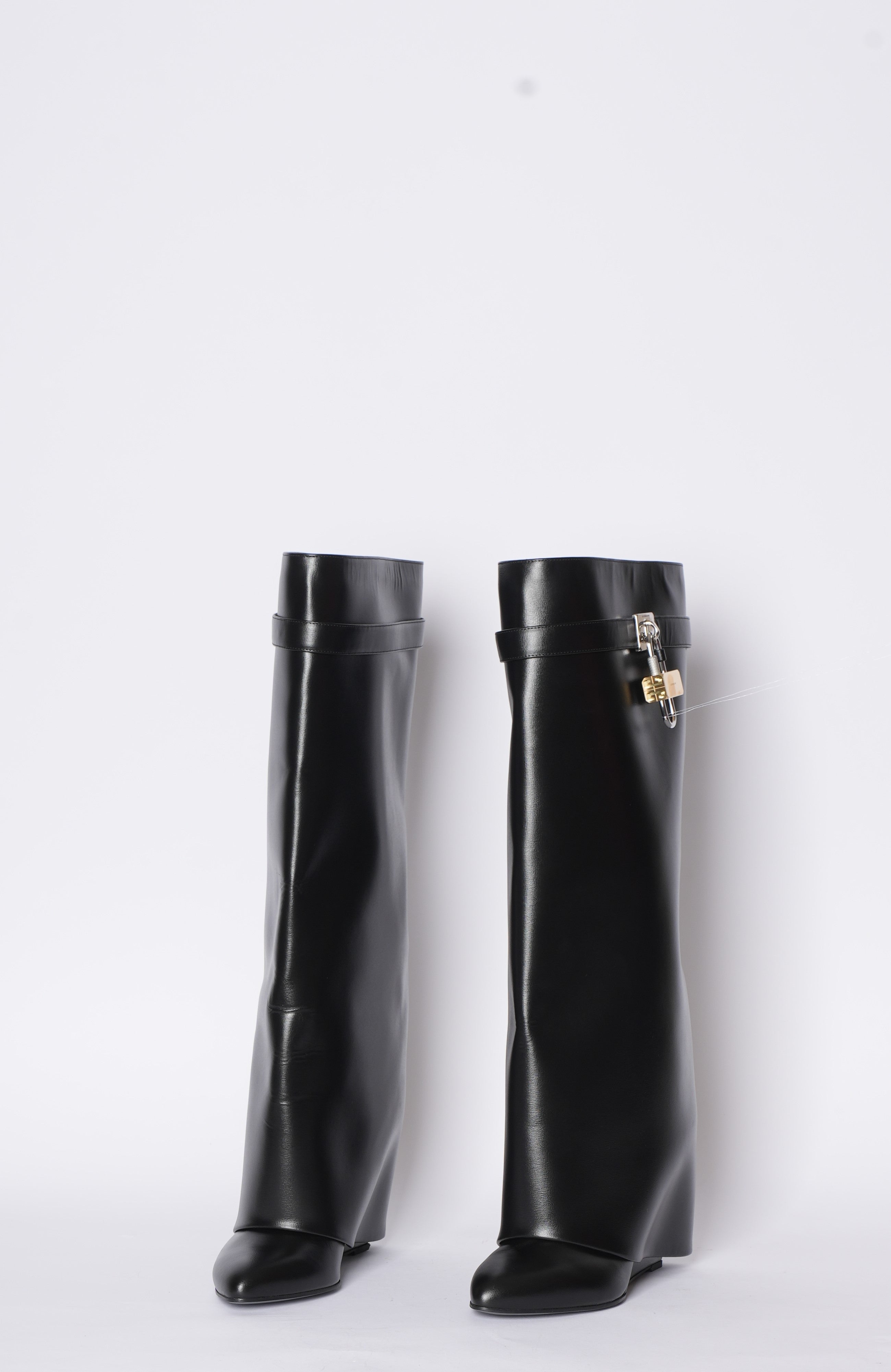 New Givenchy Shark Lock Wide Fit Leather Boots