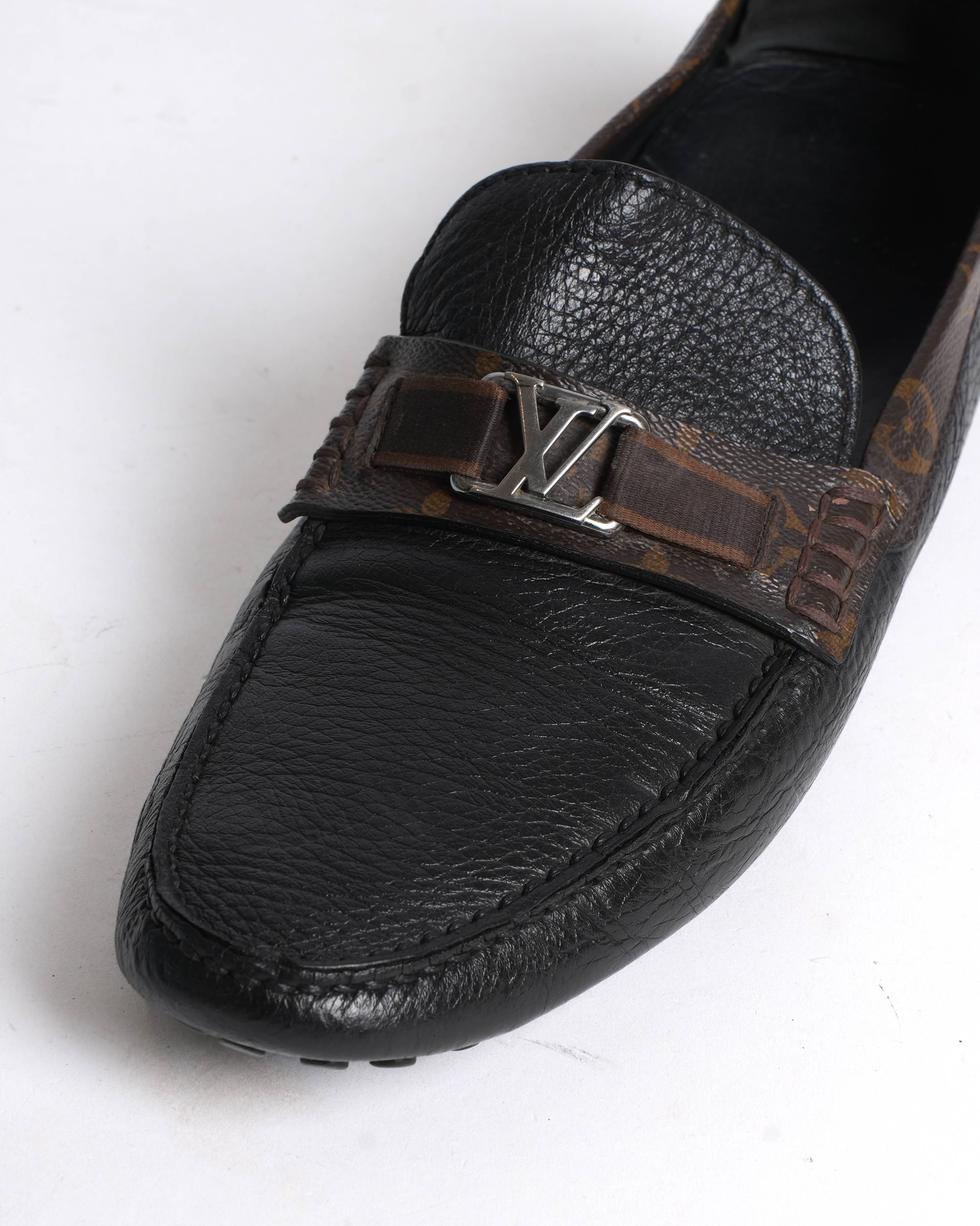 Louis Vuittion 
LV monogram Loafers