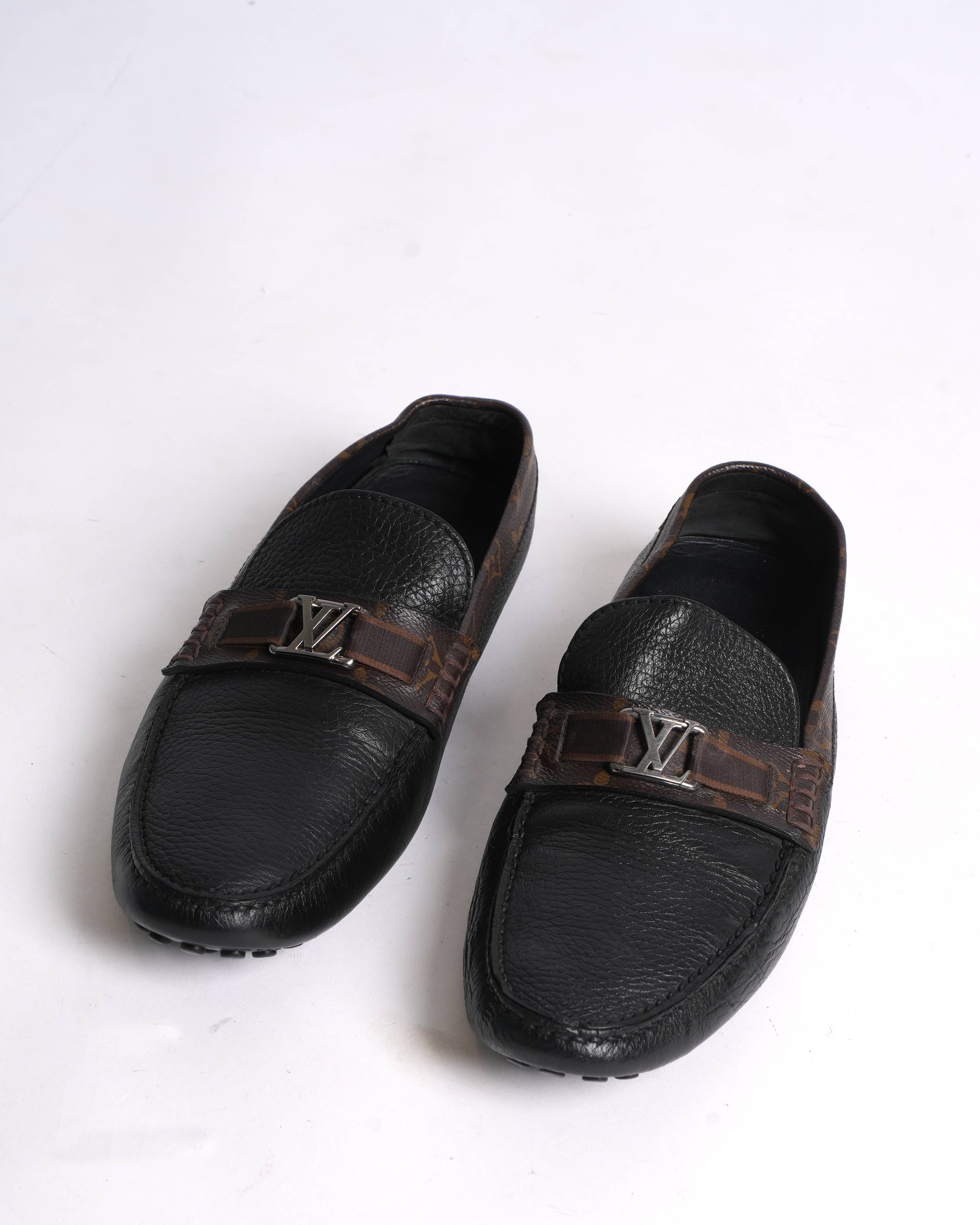 Louis Vuittion 
LV monogram Loafers