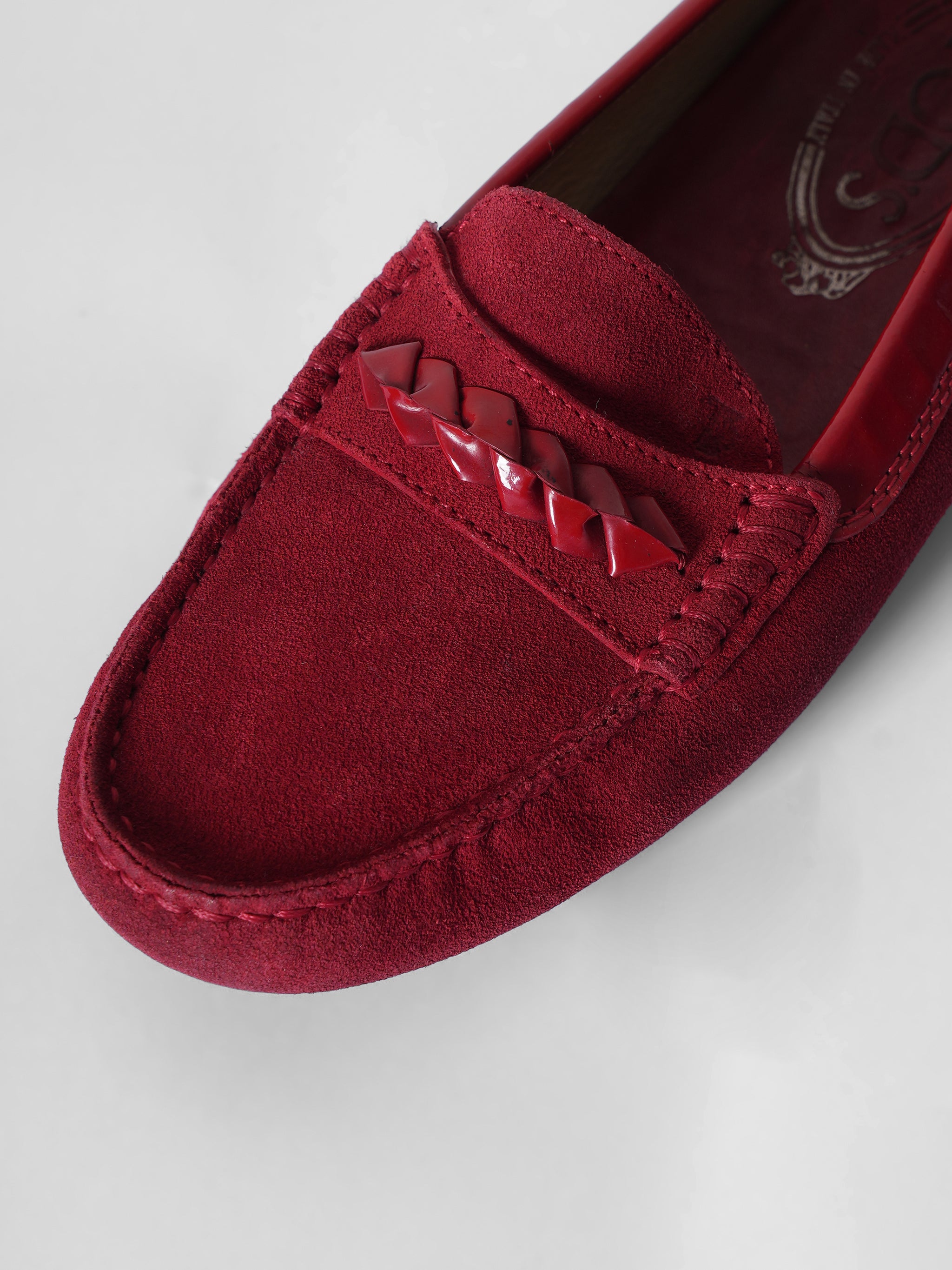 New Tod's Women Red Loafers