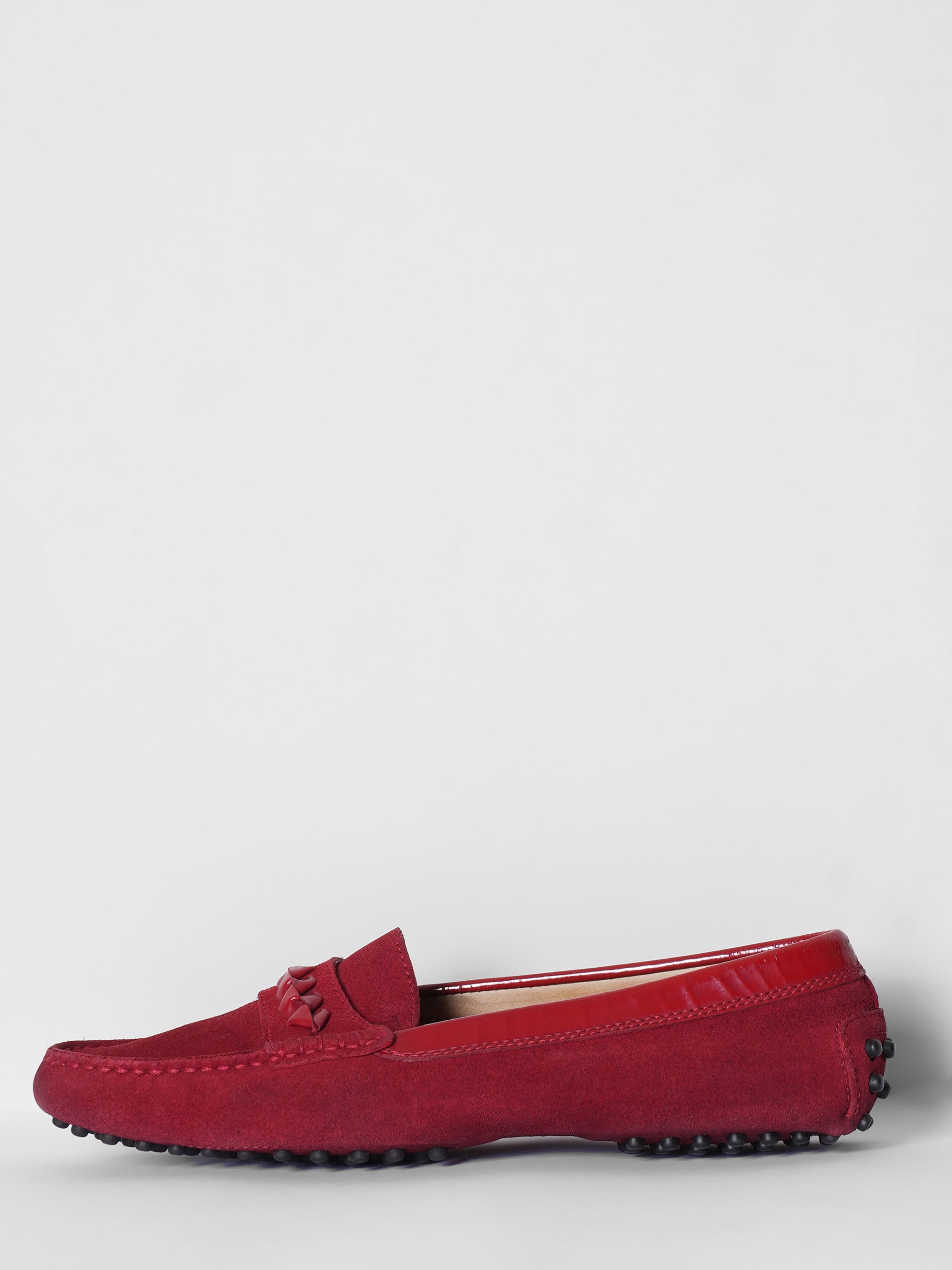 New Tod's Women Red Loafers