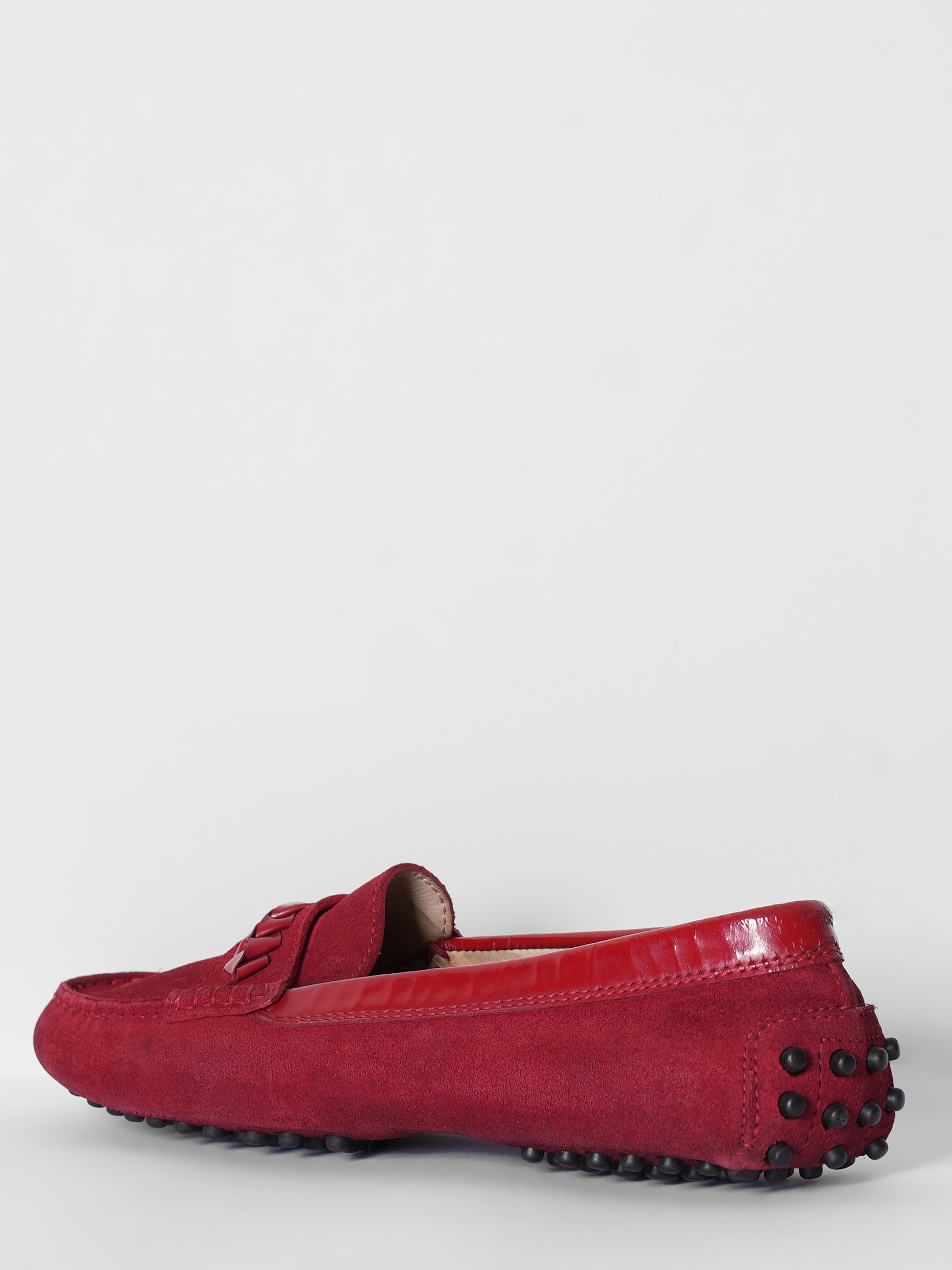 New Tod's Women Red Loafers