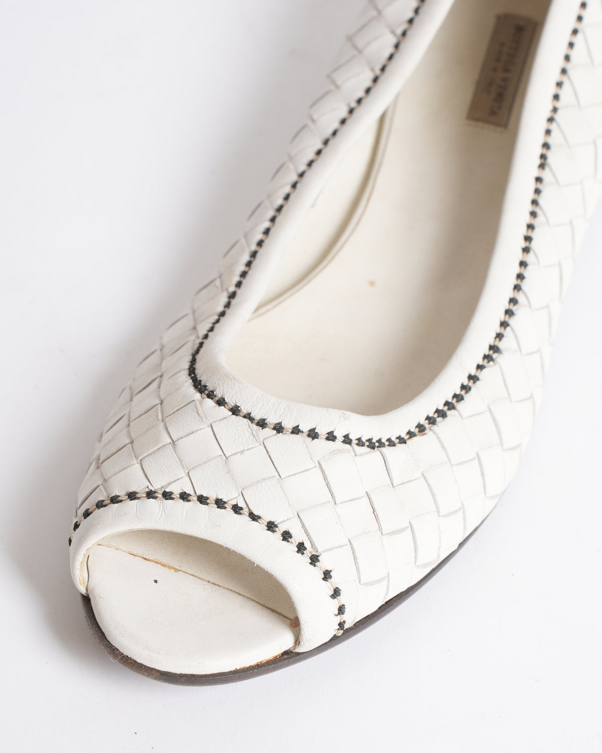 Bottega Veneta Ballet Flats in White
