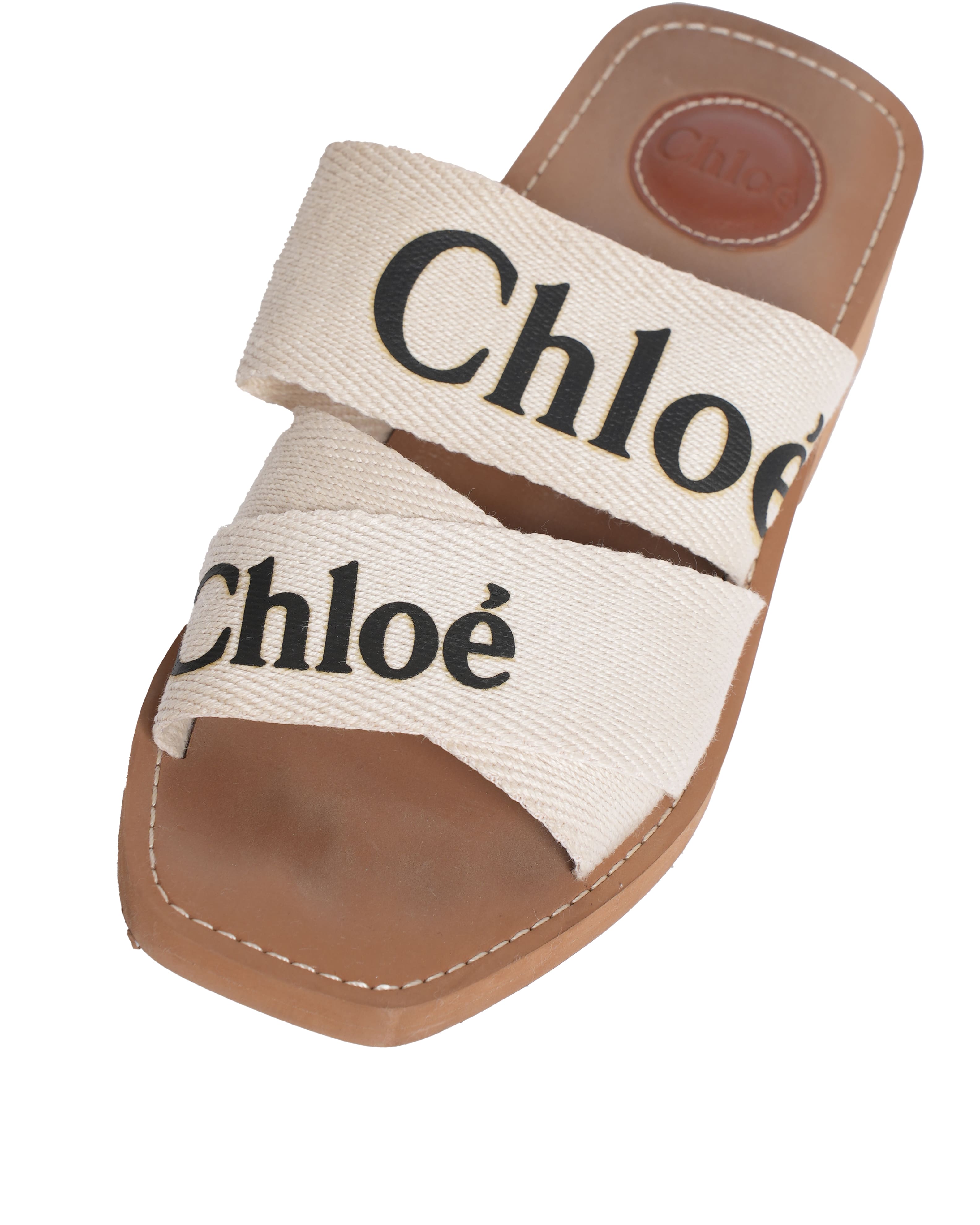 Chloé Woody Canvas Sandals