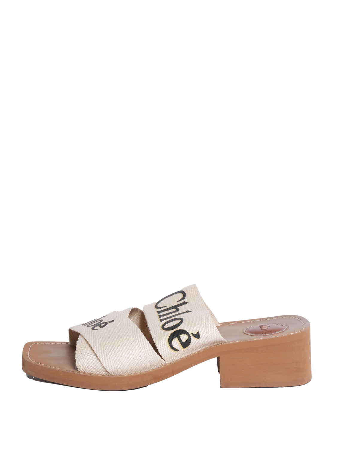 Chloé Woody Canvas Sandals