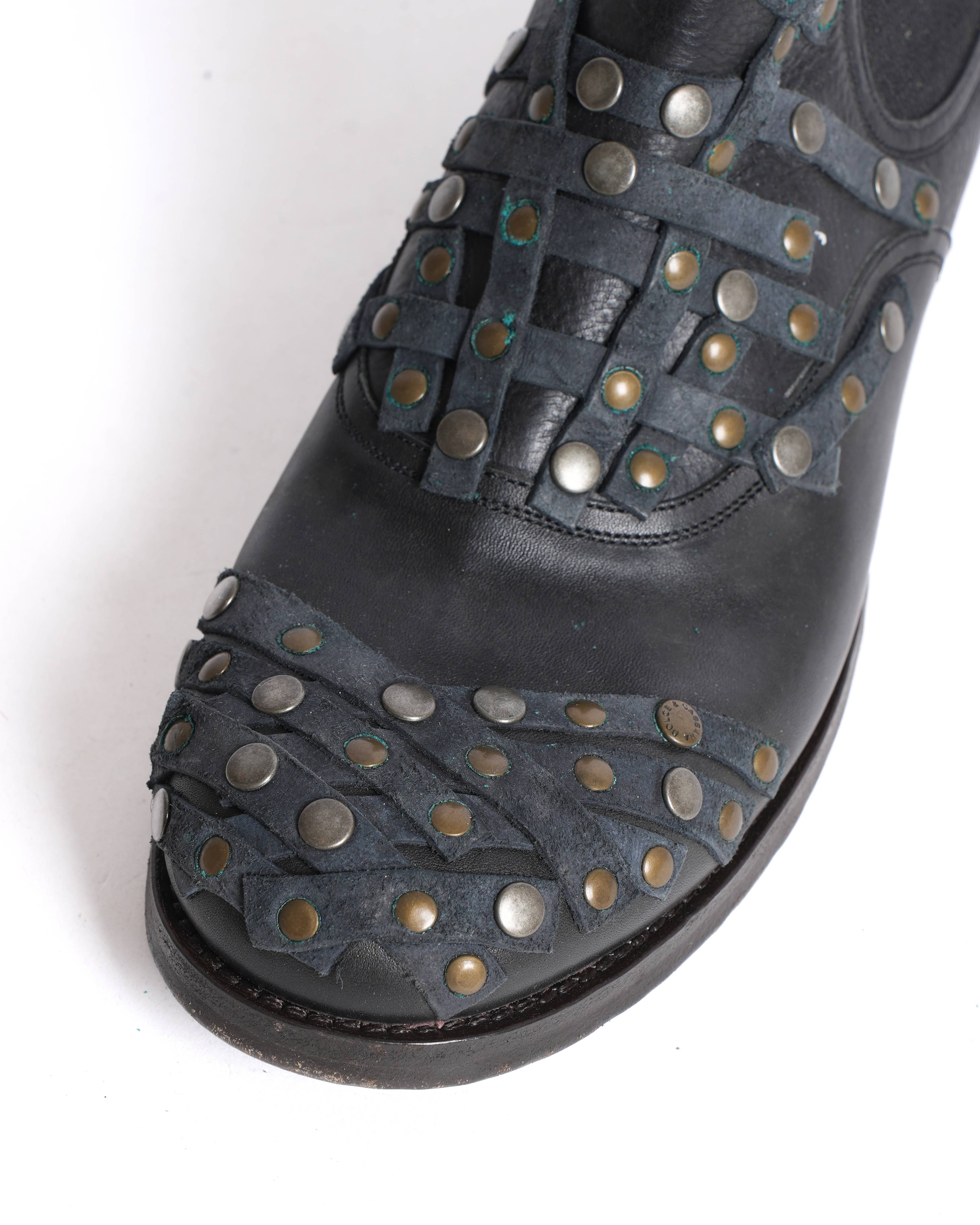 Dolce & Gabbana studded leather boots