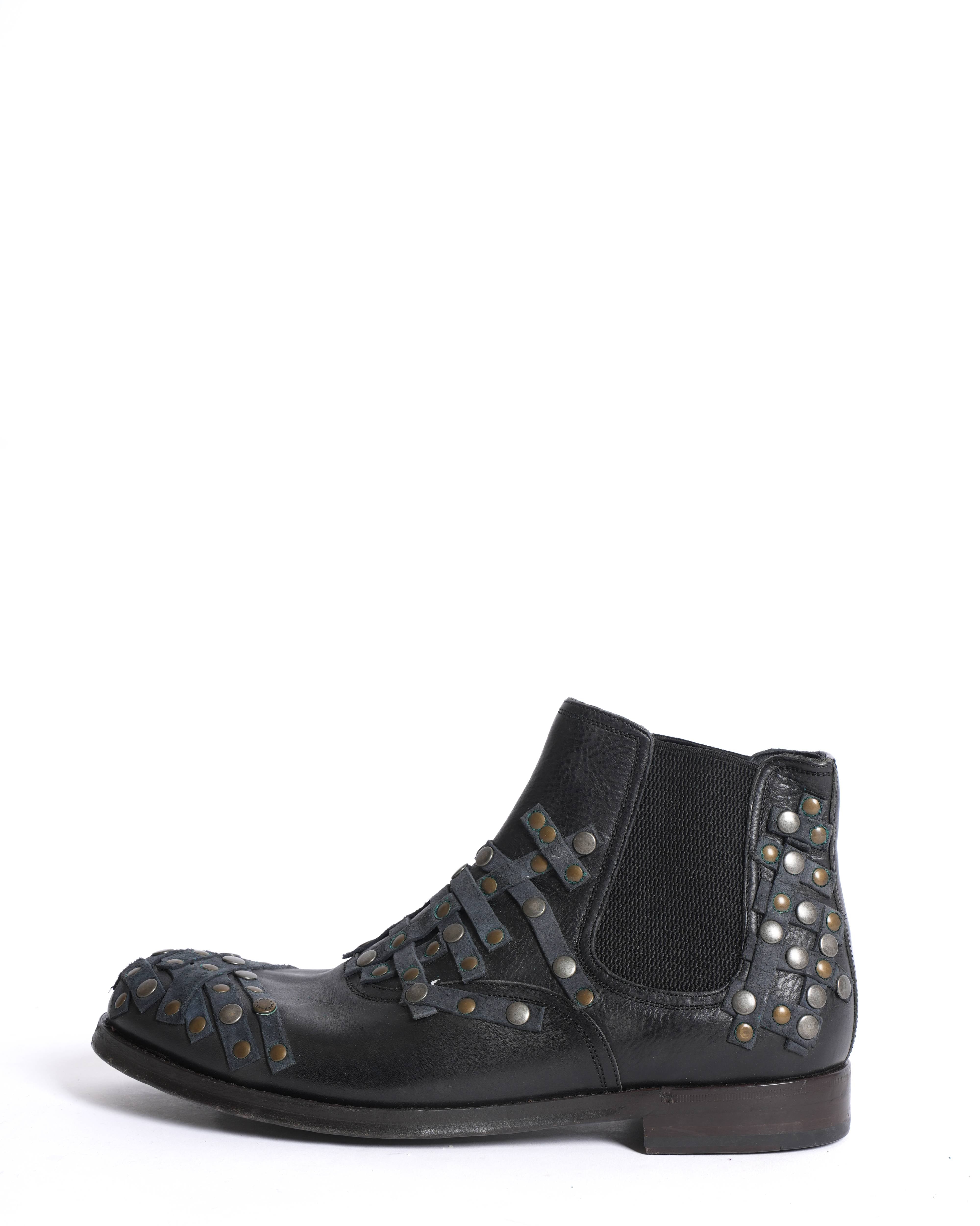 Dolce & Gabbana studded leather boots
