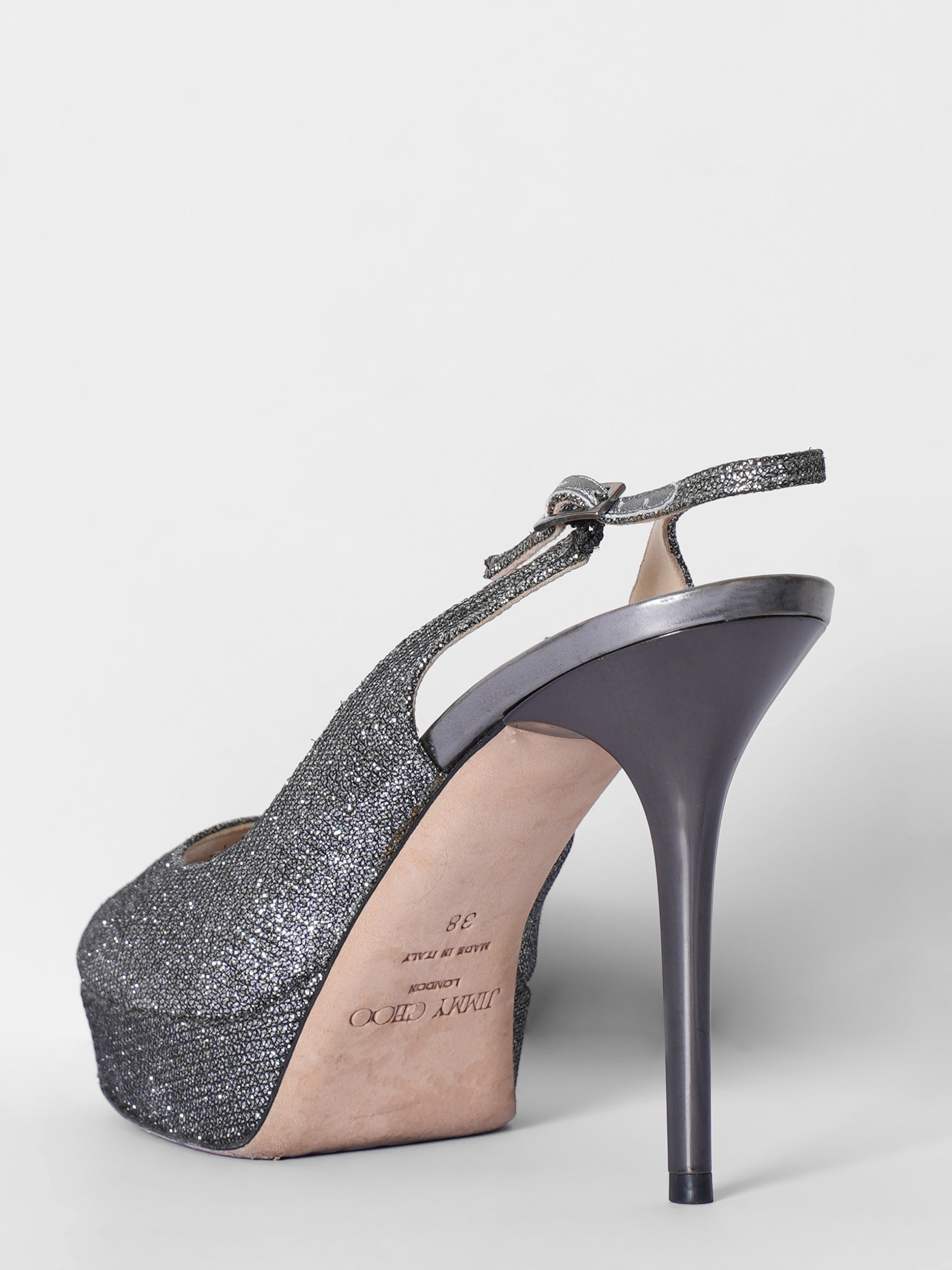 Jimmy Choo Silver Pumps