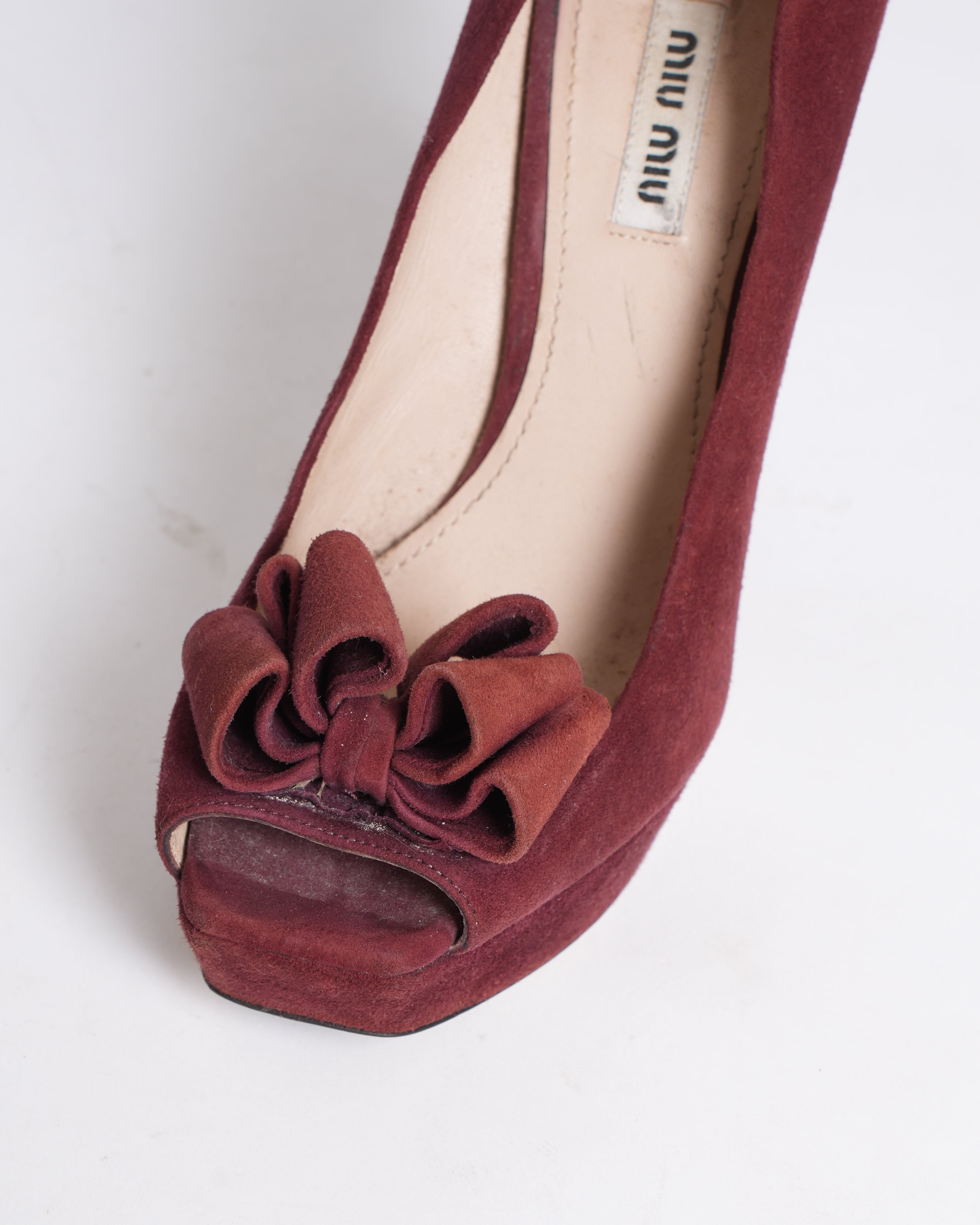 Miu Miu Velvet Bow Pumps