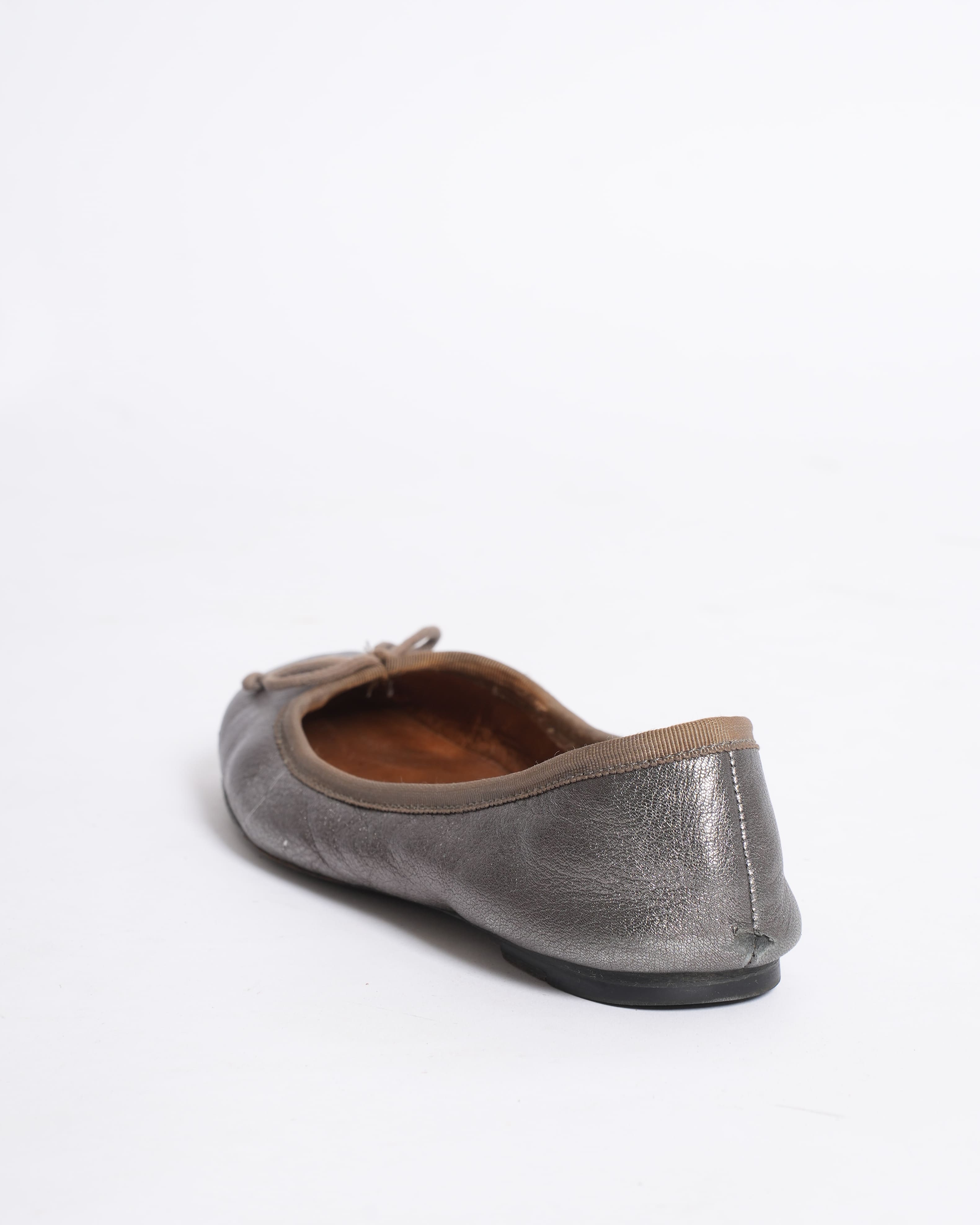 Coach Gunmetal Ballet Flat