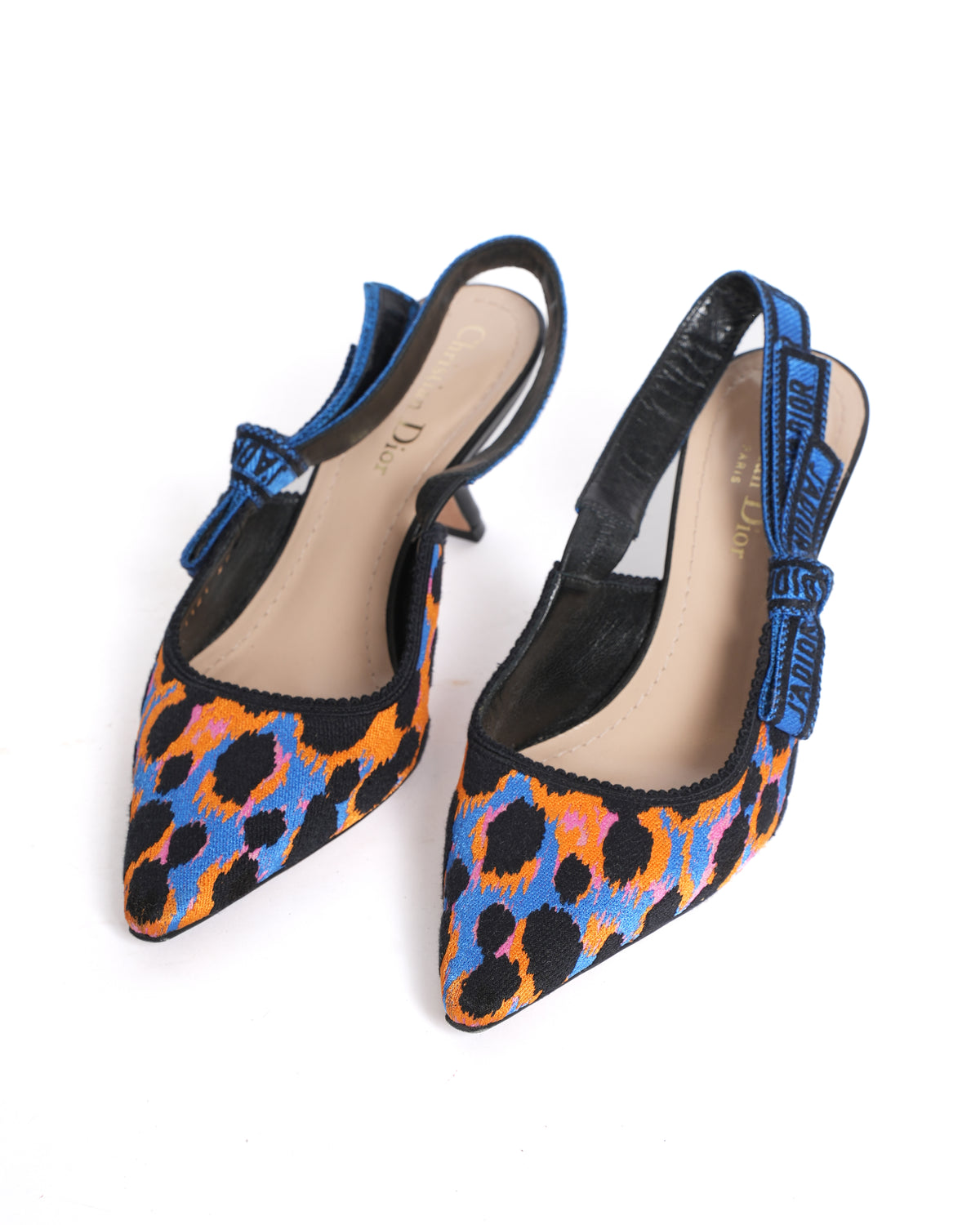 Christian Dior J'Adior Slingback Cloth Heels