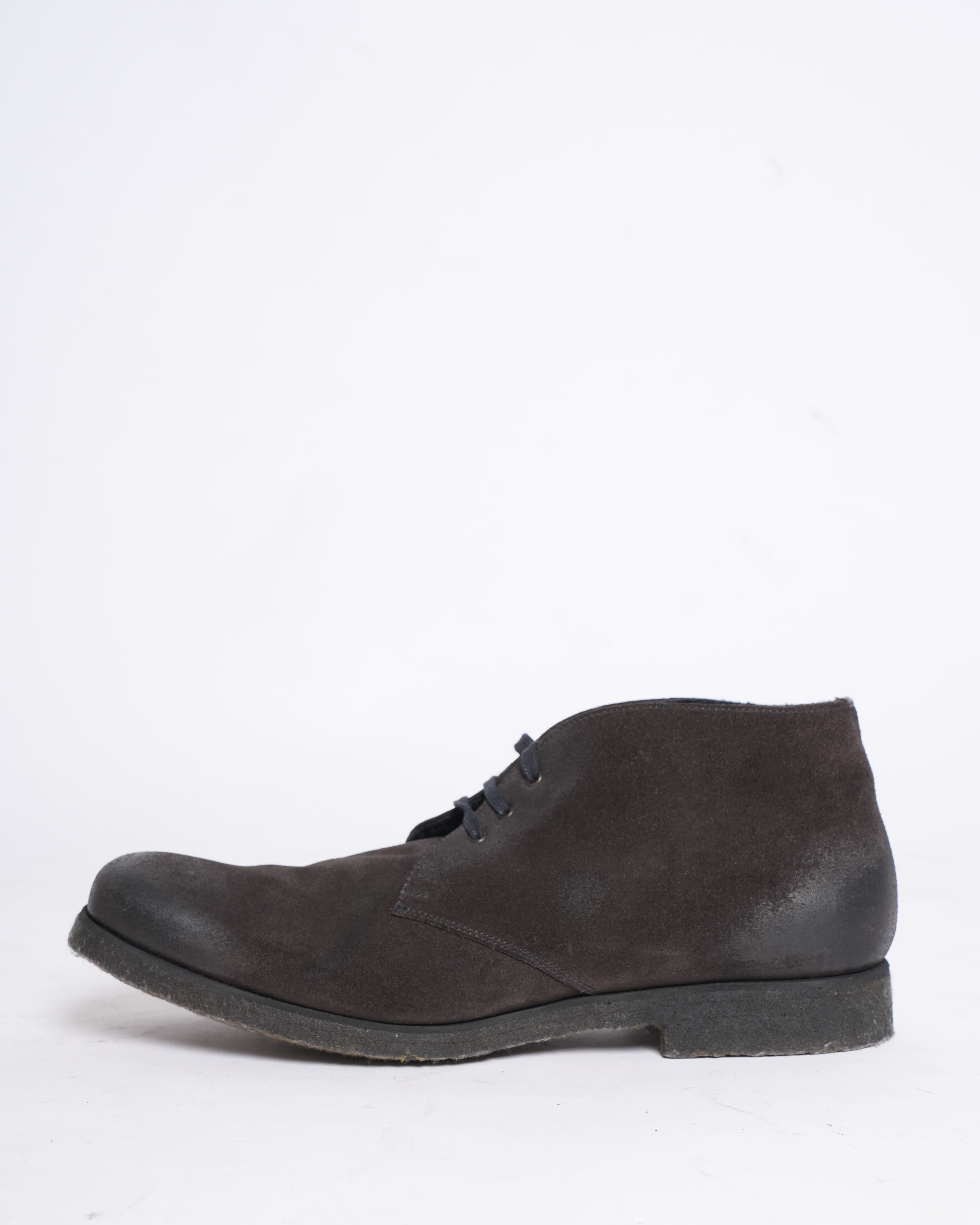 Prada brown suede boots