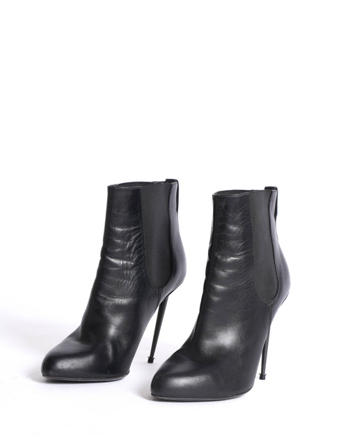 Tom Ford Nappa leather gun metal ankle boots