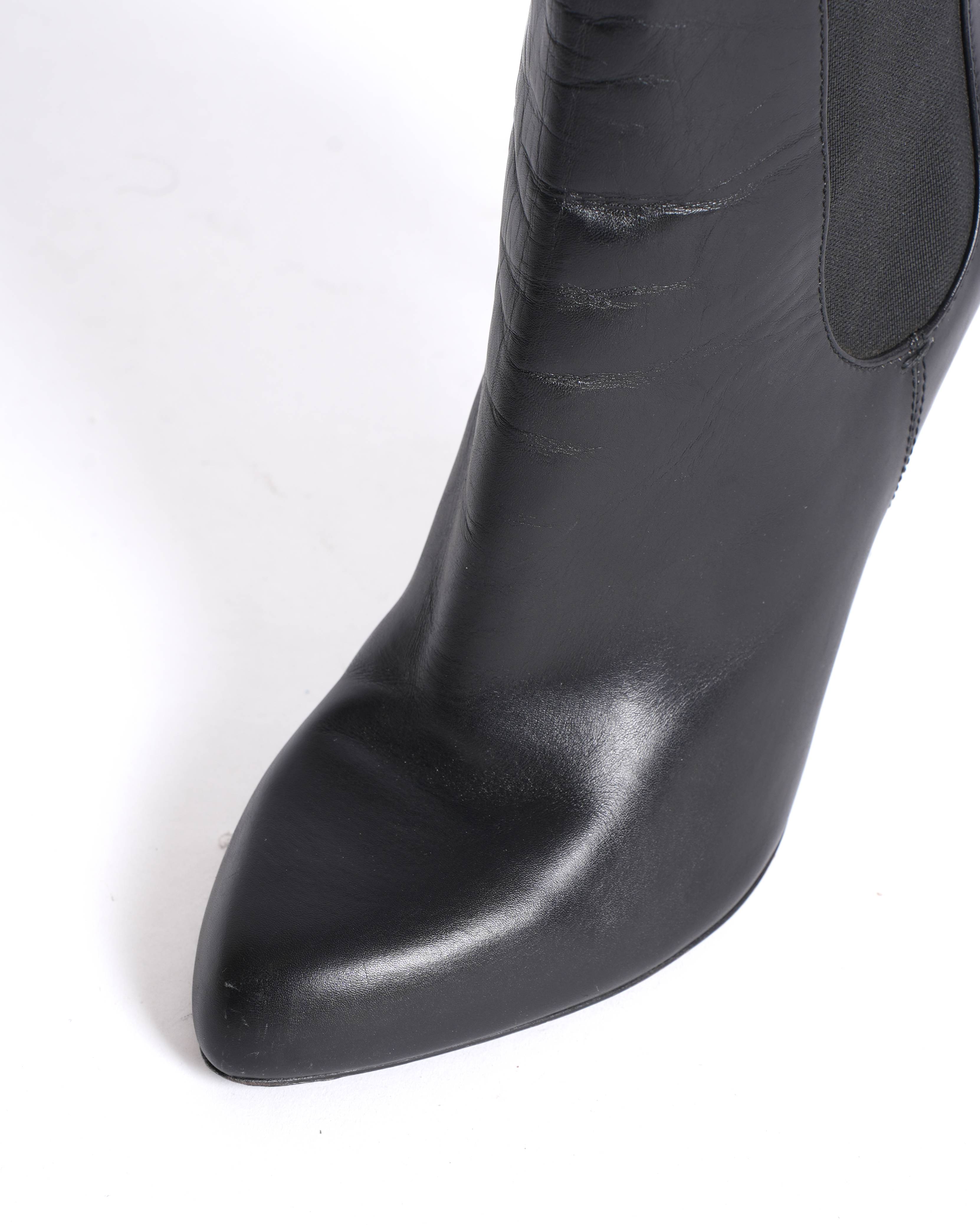 Tom Ford Nappa leather gun metal ankle boots